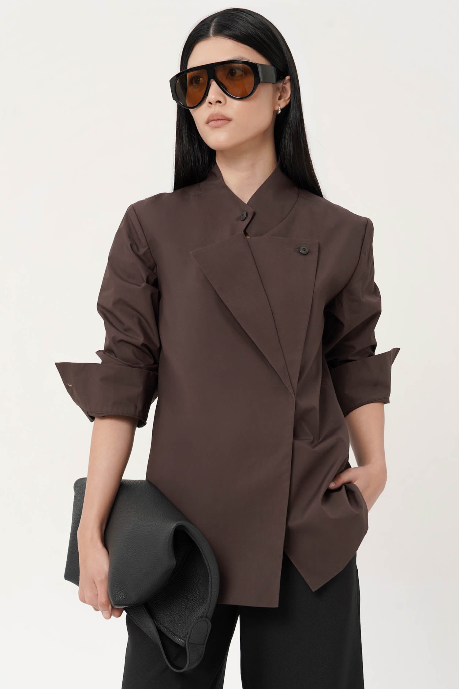 Kiyo Studio Shirt In Espresso