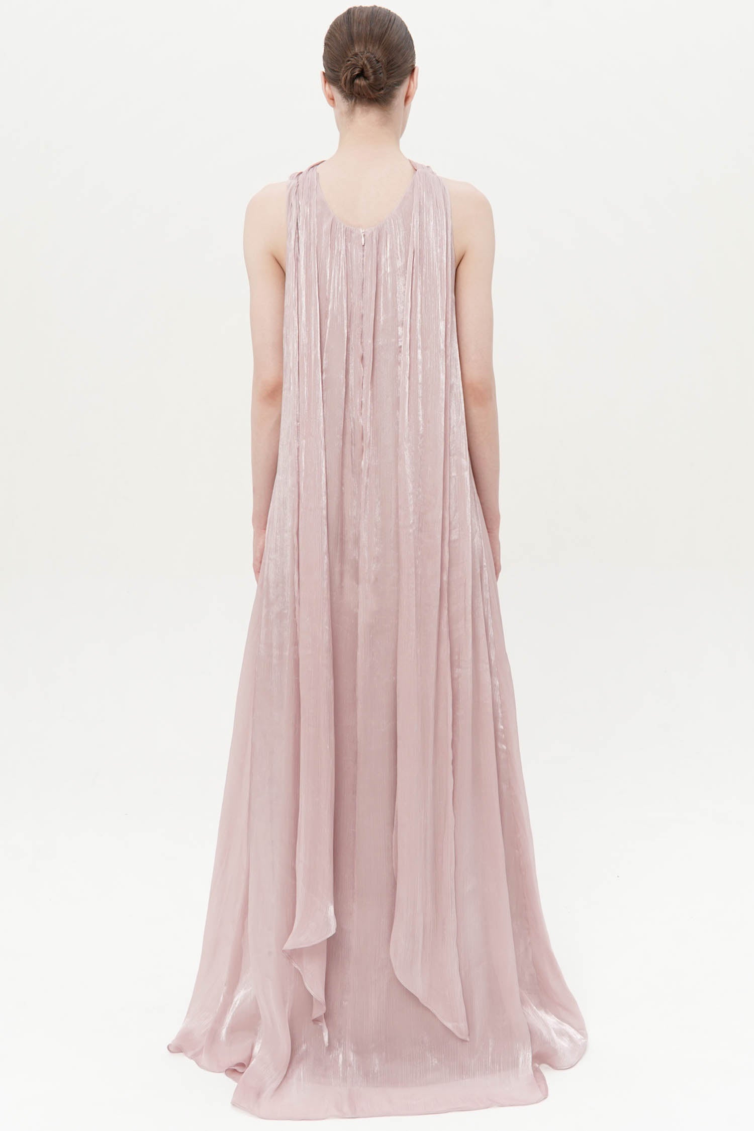 Sylena Maxi Halter Dress In Pink
