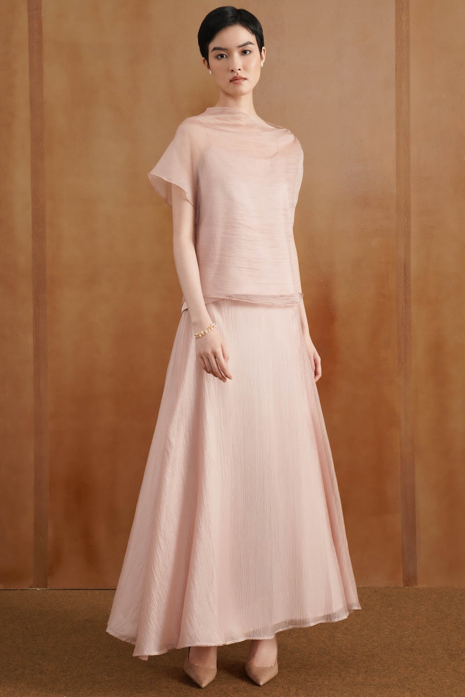 Caelis Two Piece Top In Pink