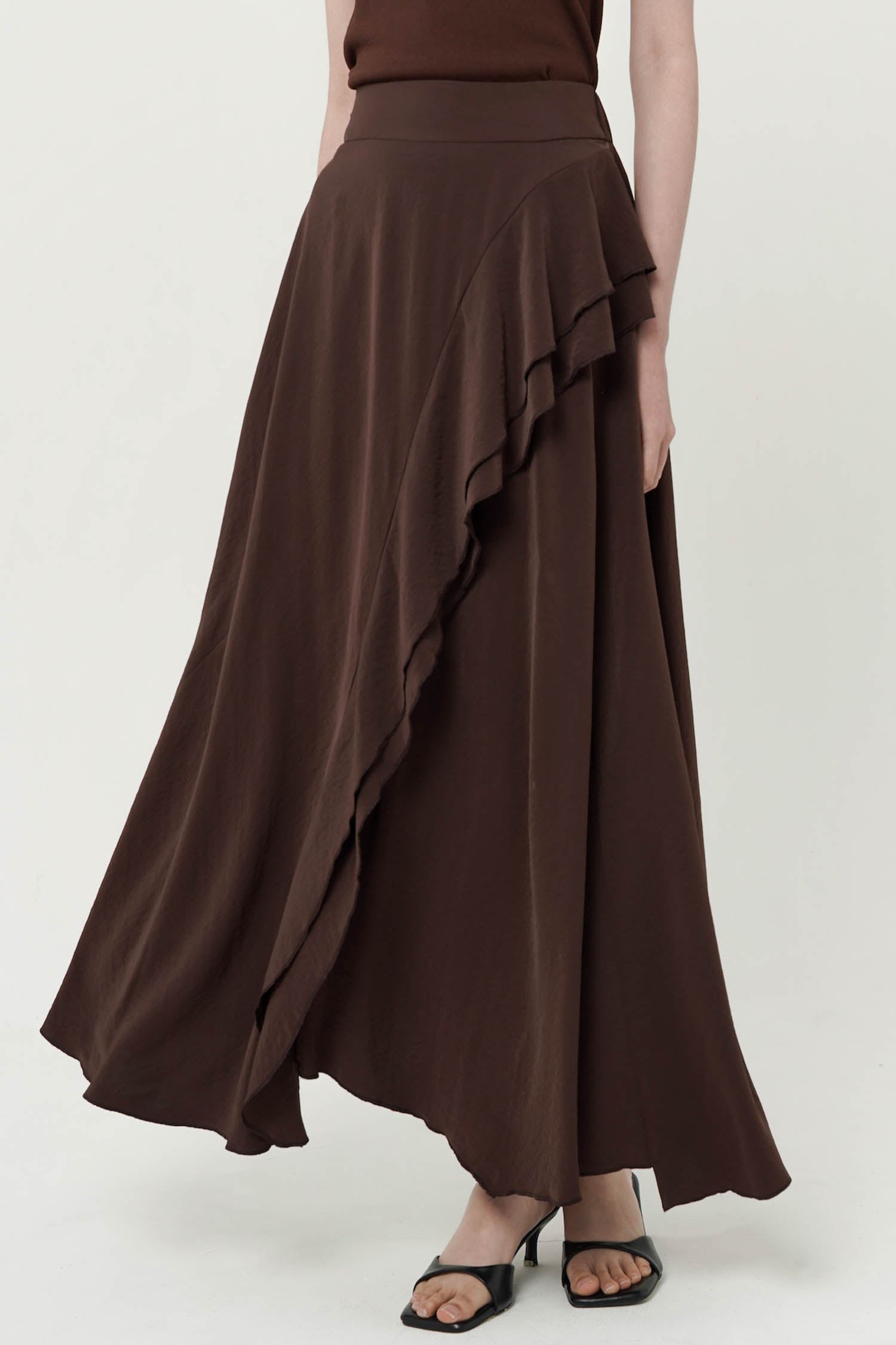 Ribadeo Maxi Skirt In Espresso