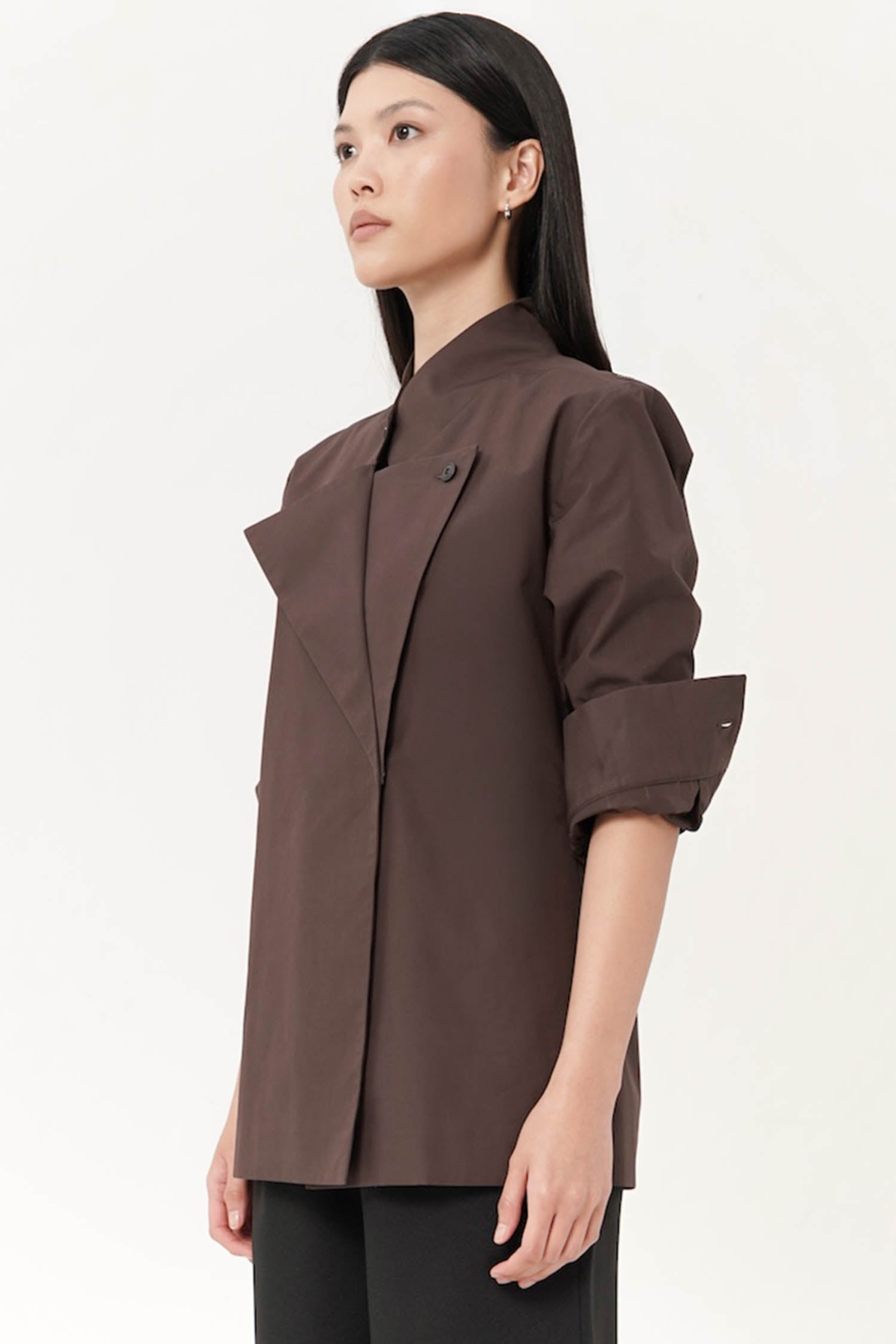 Kiyo Studio Shirt In Espresso