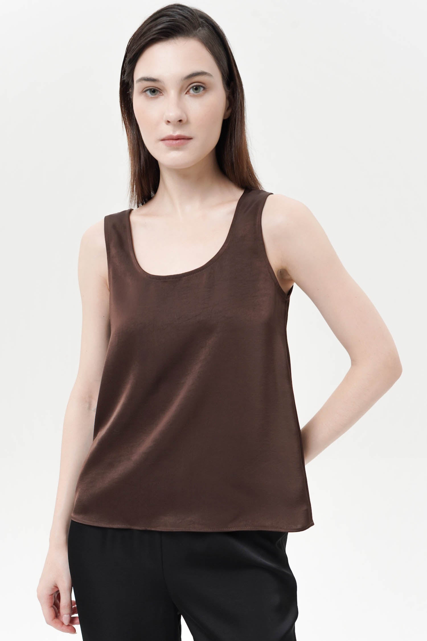 Sten Tank Top In Espresso