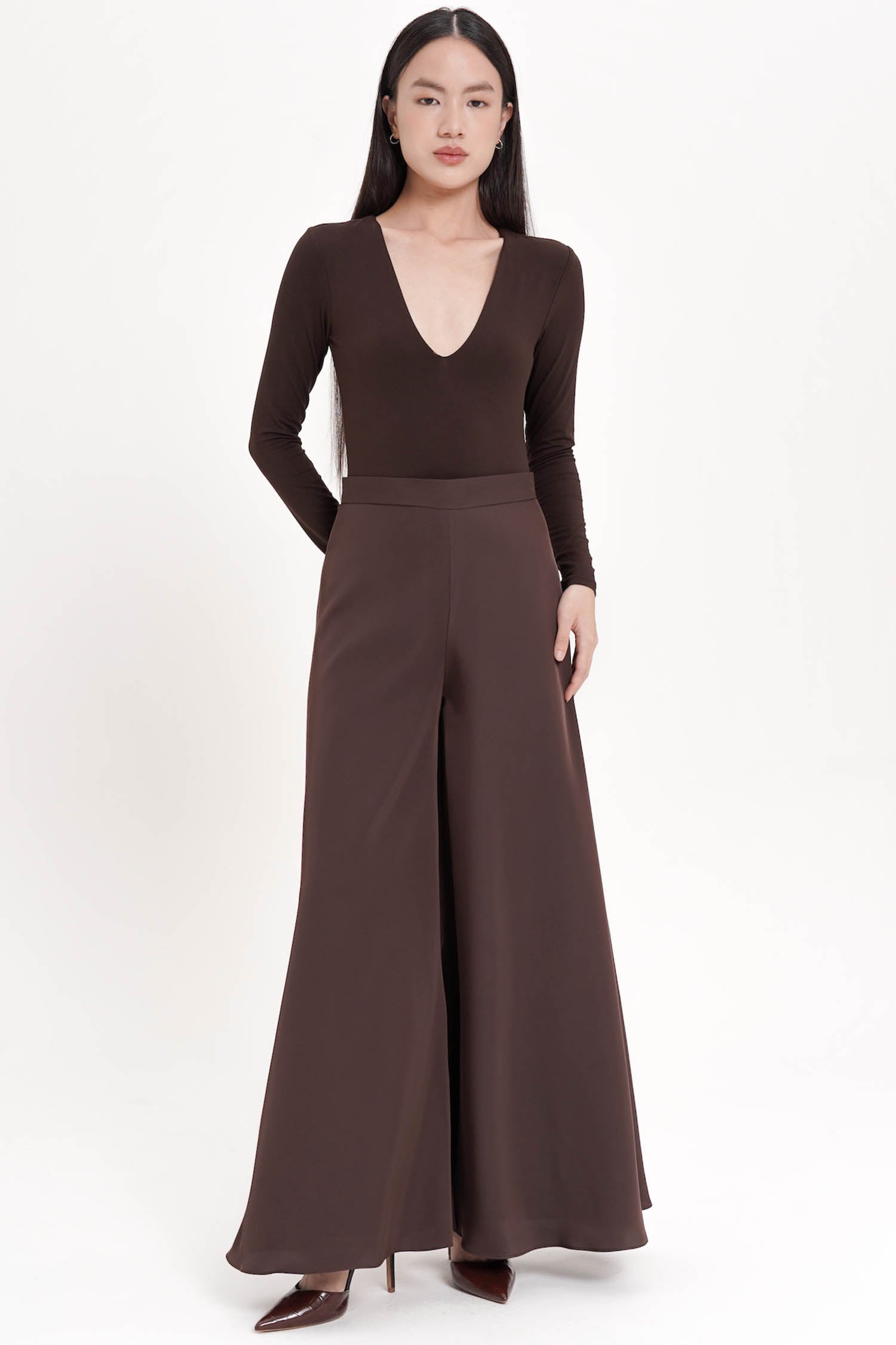 Ophira Flare Pants In Espresso