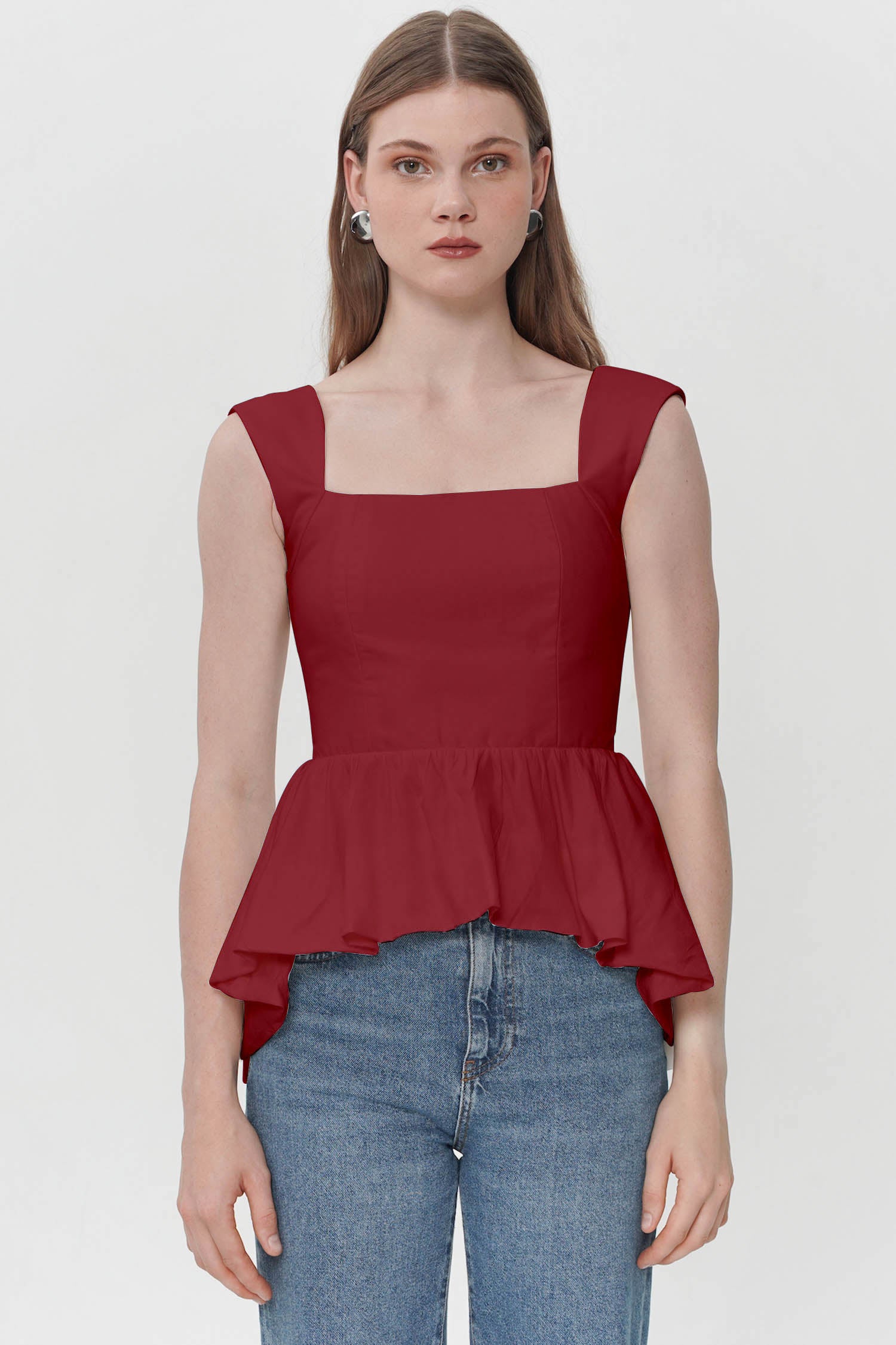 Jubie Top In Maroon