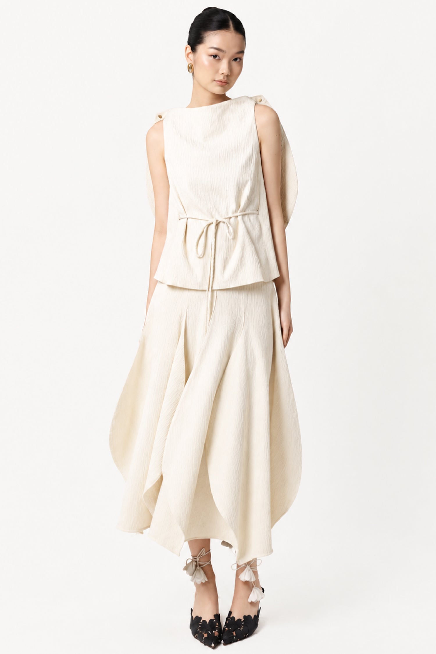 Petal Skirt In Cream