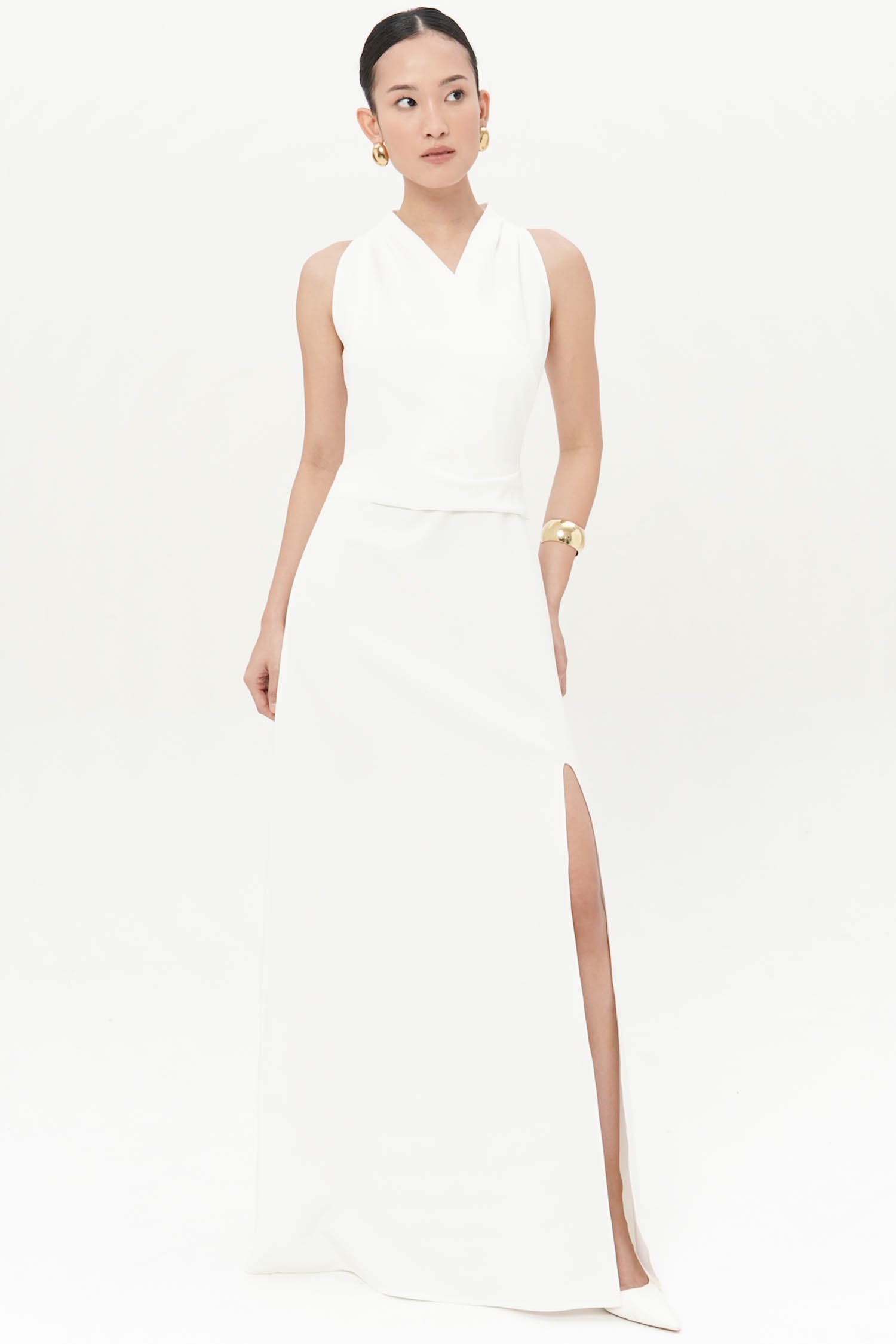 Isolde Maxi Dress In White