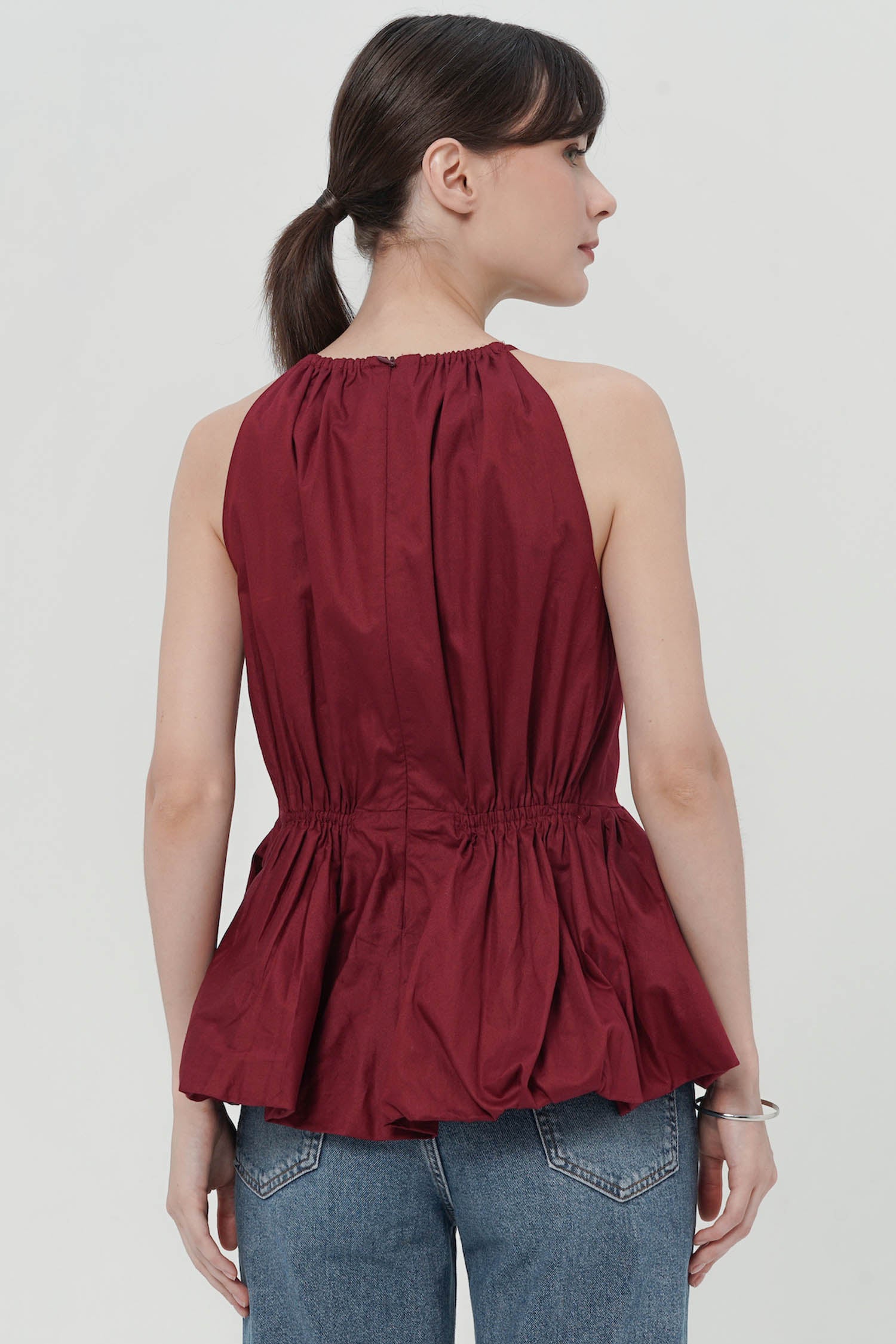 Isle Top In Maroon