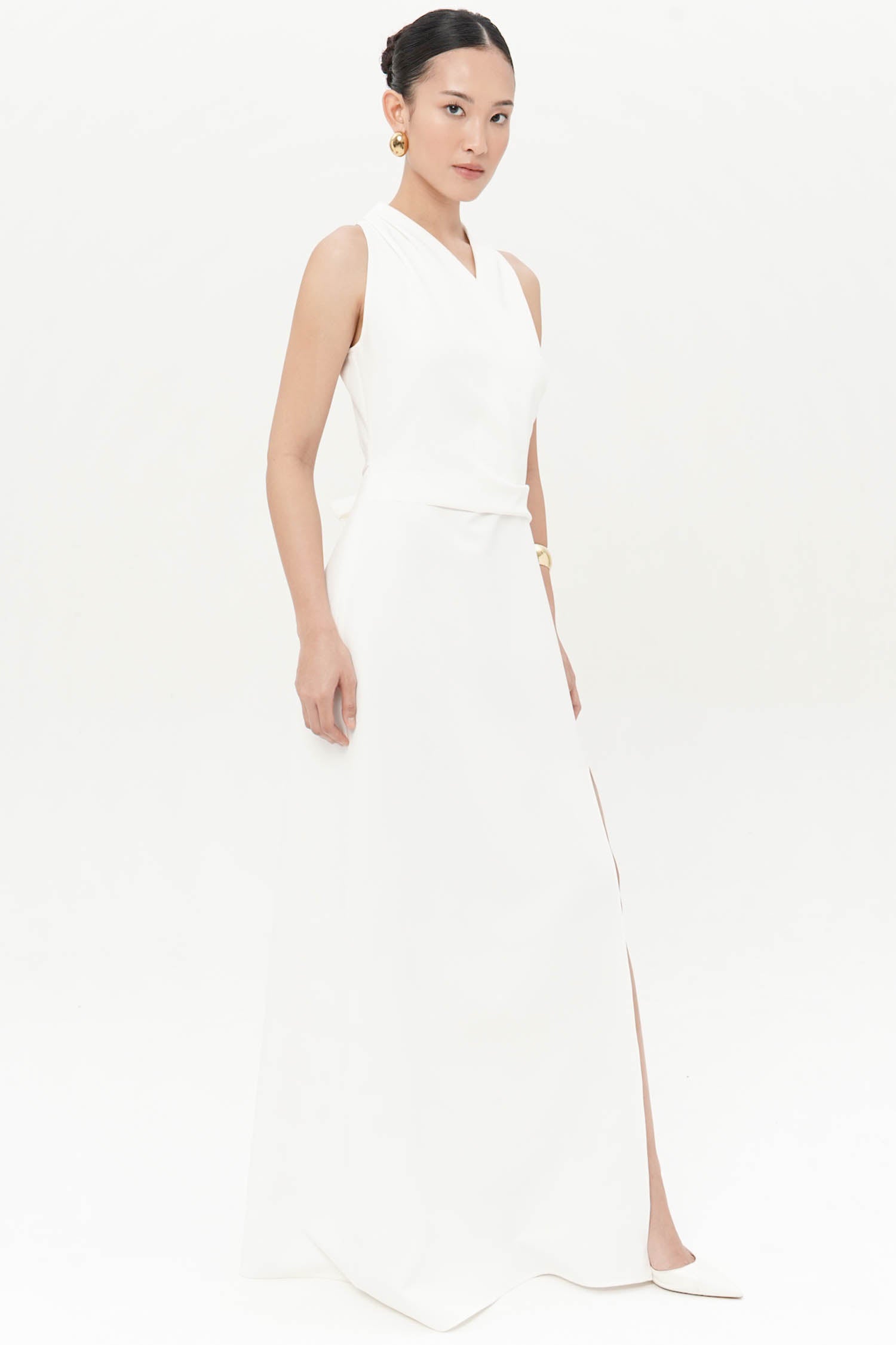 Isolde Maxi Dress In White