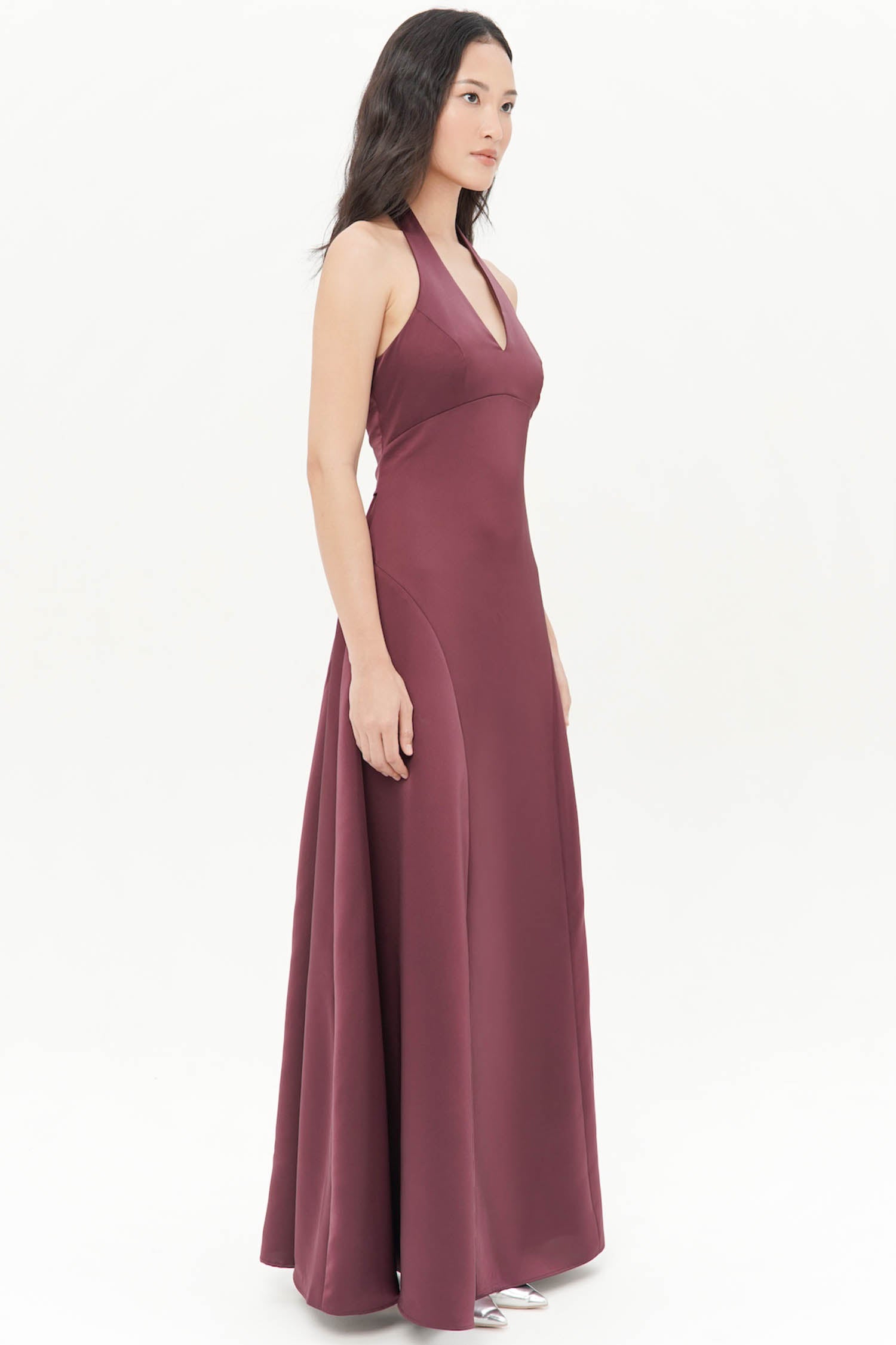 Auralis Maxi Dress In Plum