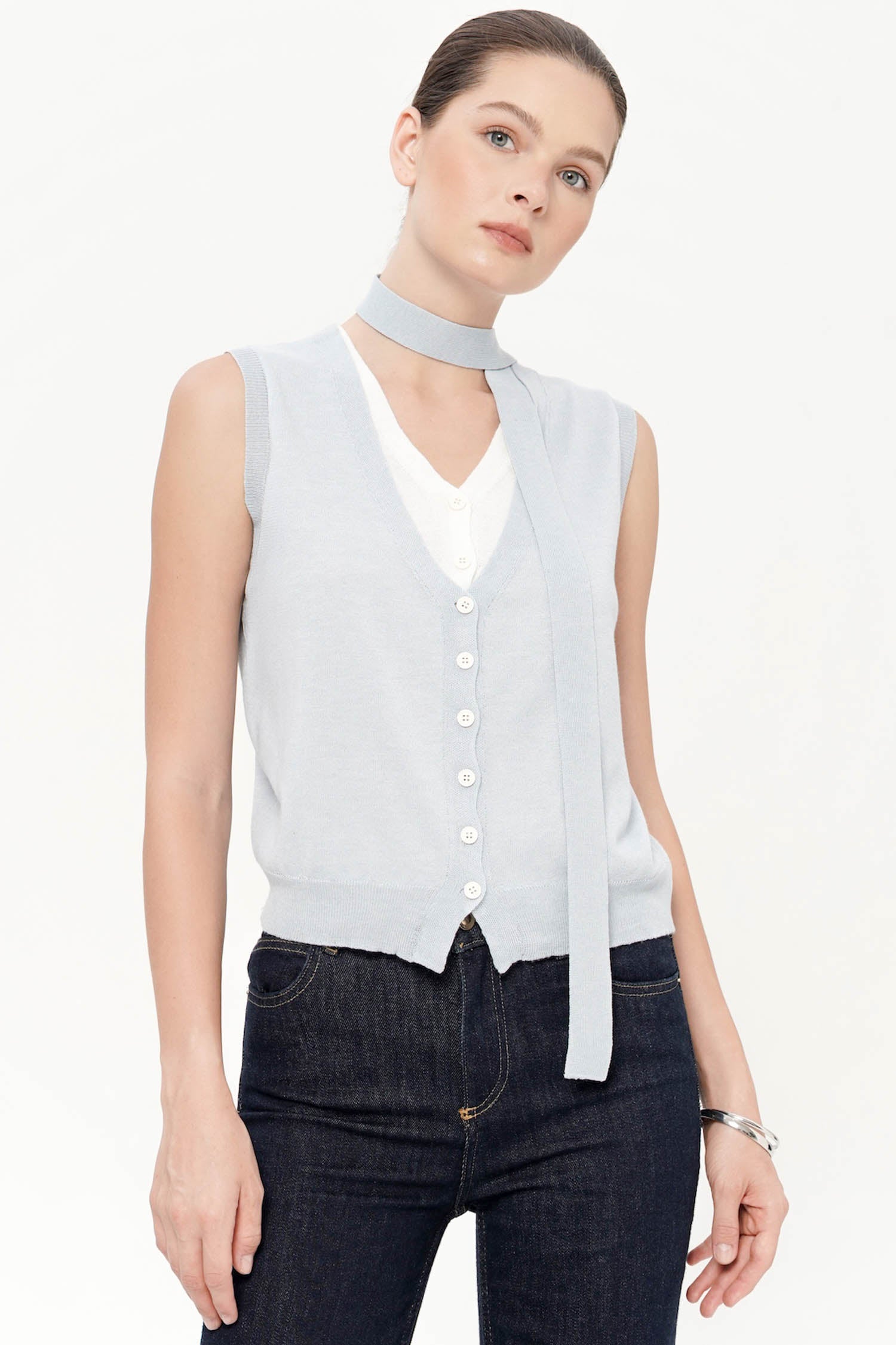 Maisie Top In Light Blue