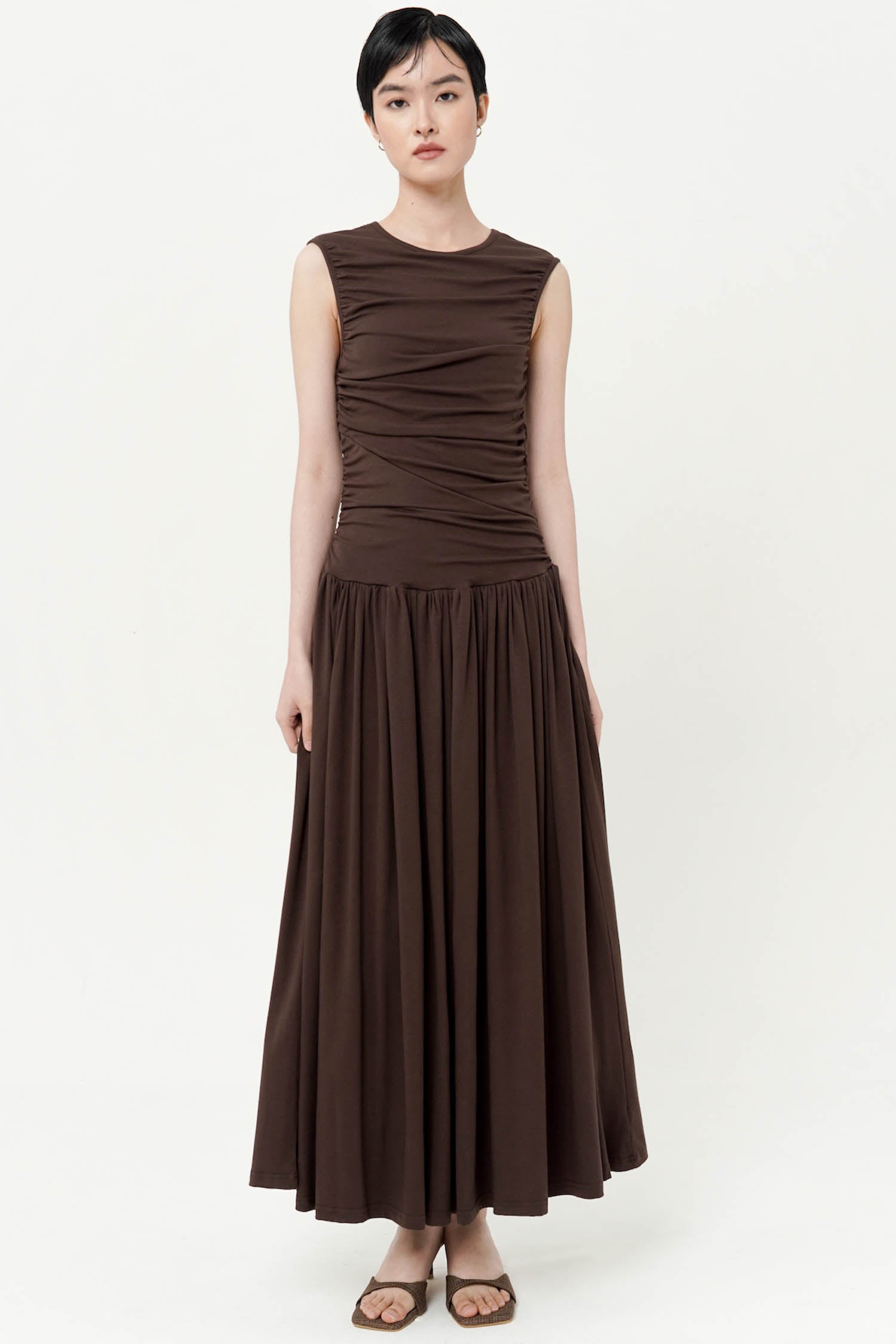 Amai Maxi Dress In Espresso