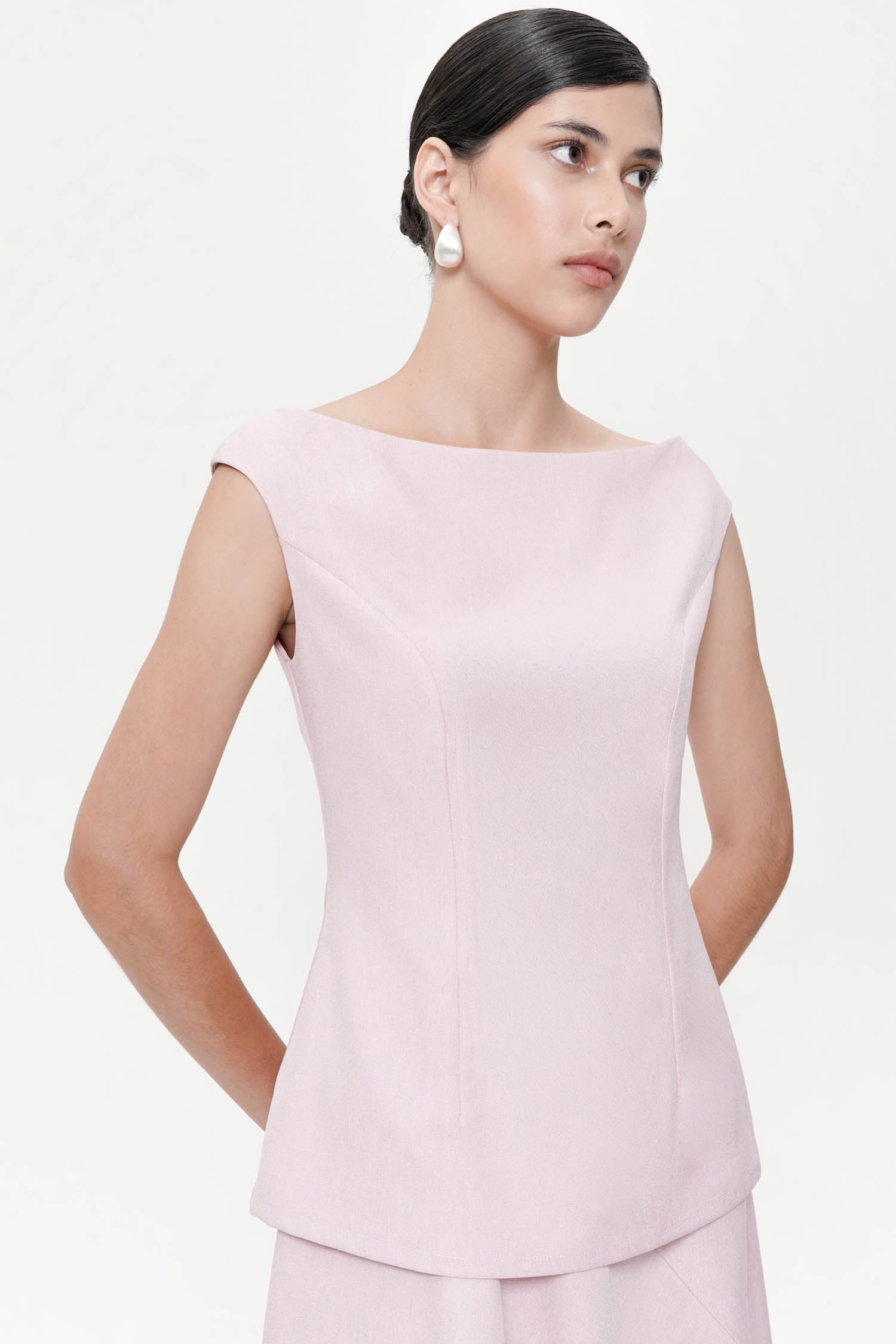Orrin Sabrina Top In Pink