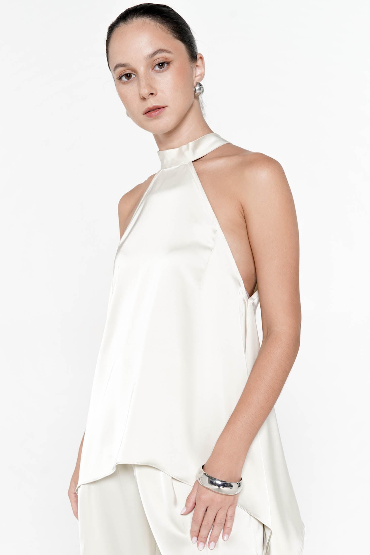 Perla Top in Eggshell