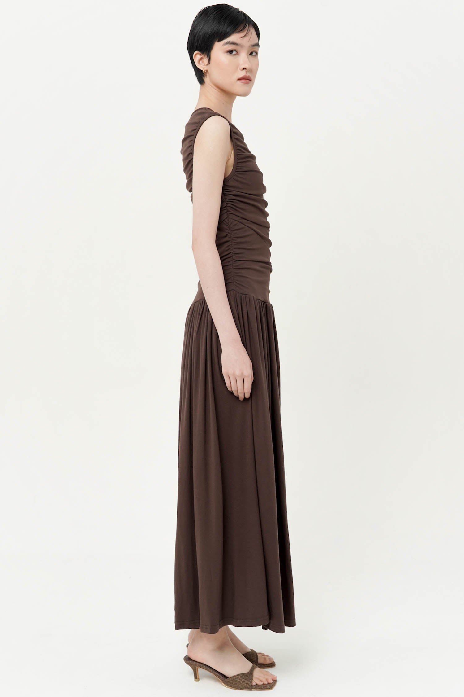 Amai Maxi Dress In Espresso