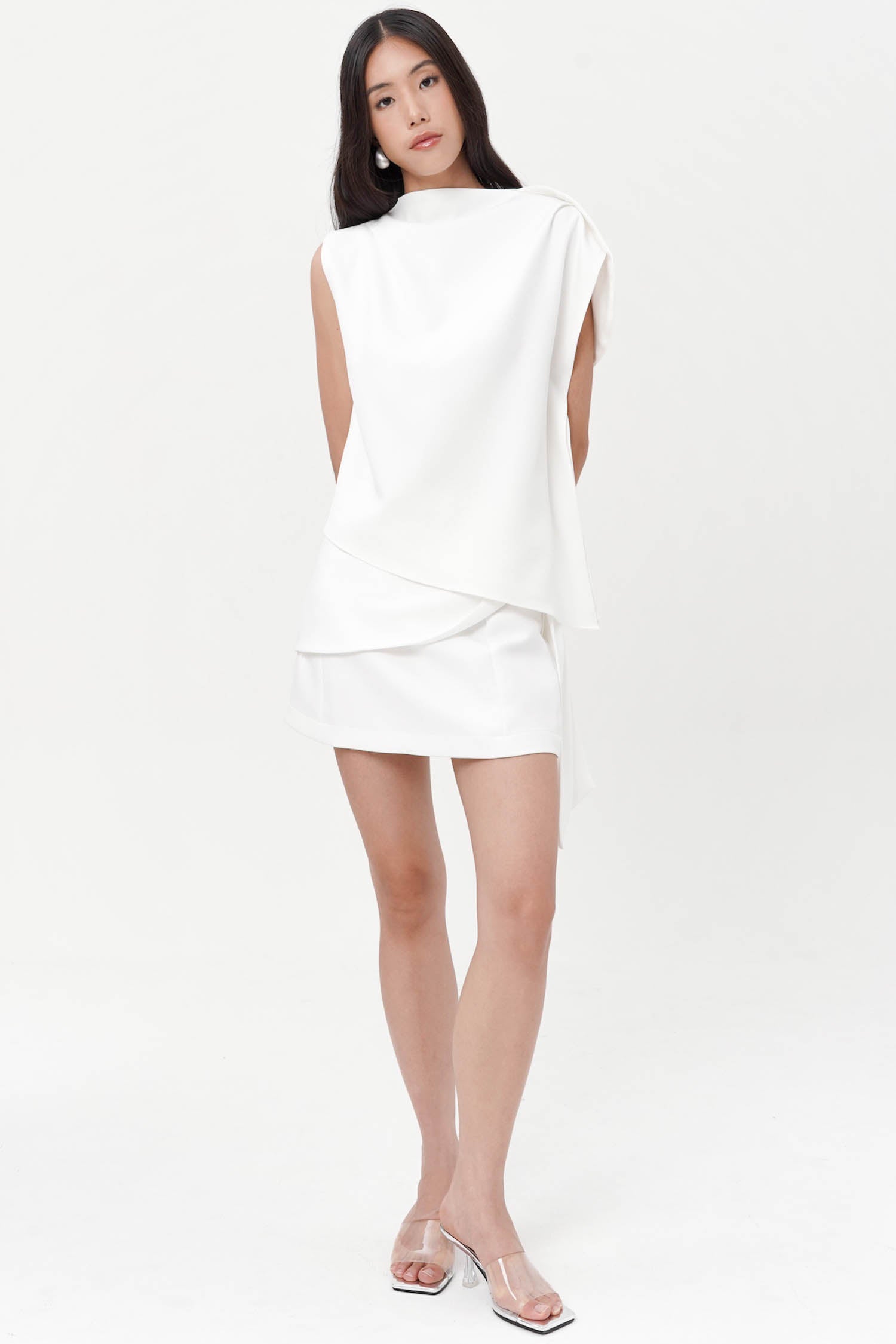 Neuf Asymmetrical Top In Broken White