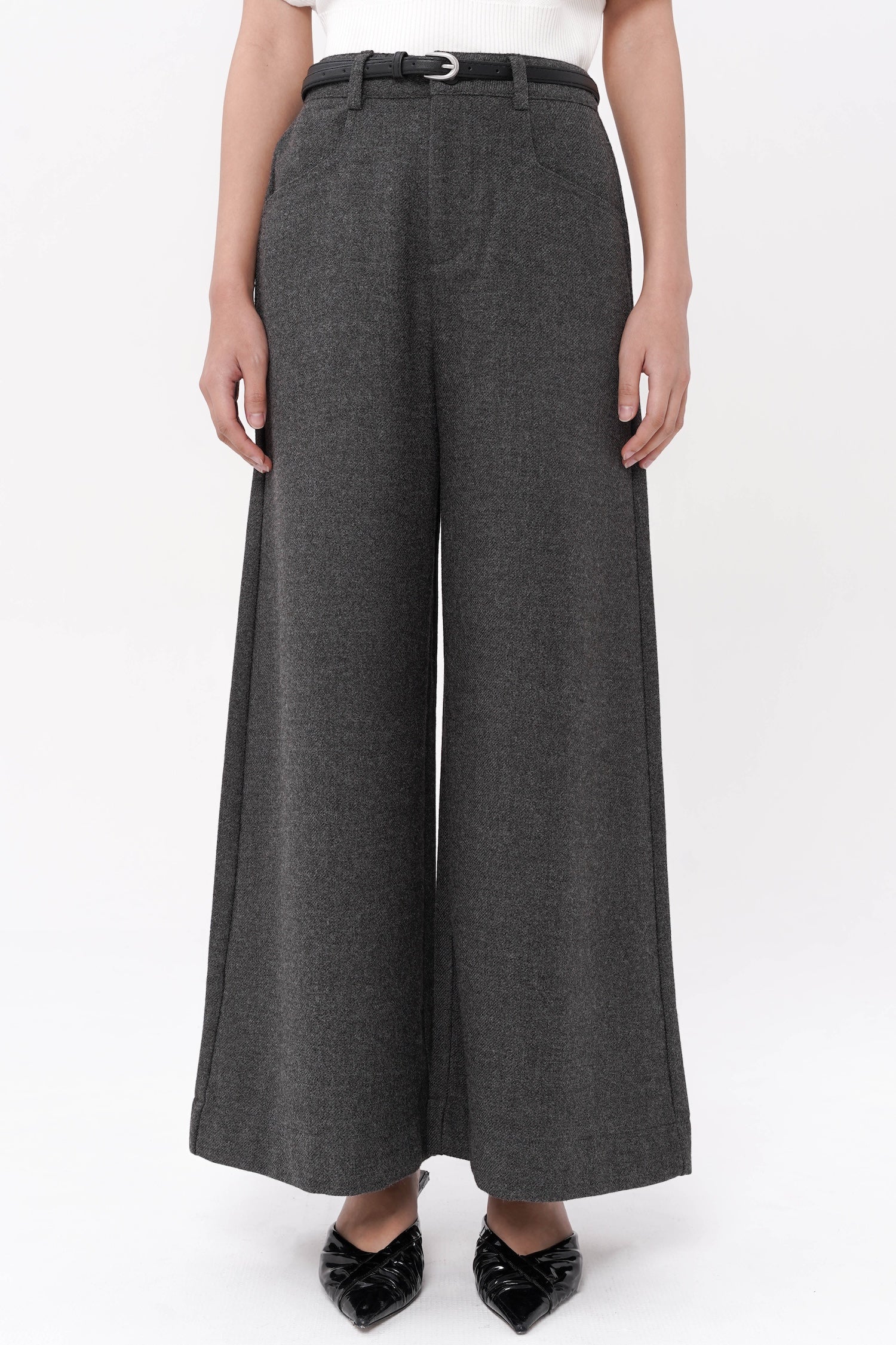 Morgan Trousers In Dark Grey