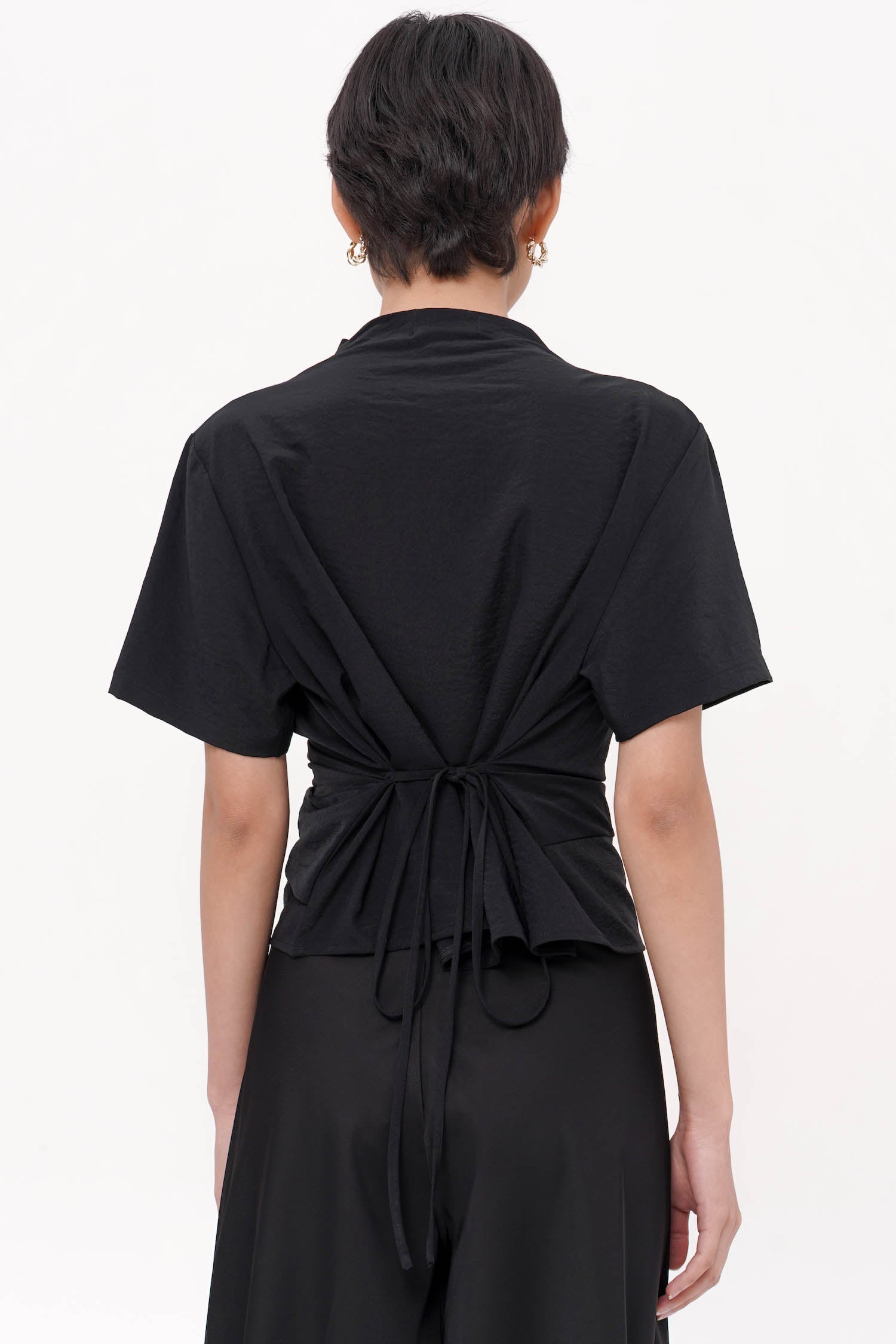 Champ Wrap Top In Black