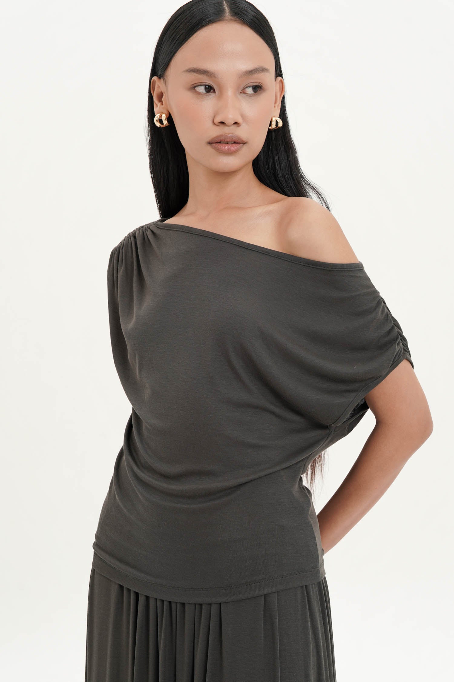 Odessa Top In Dark Grey