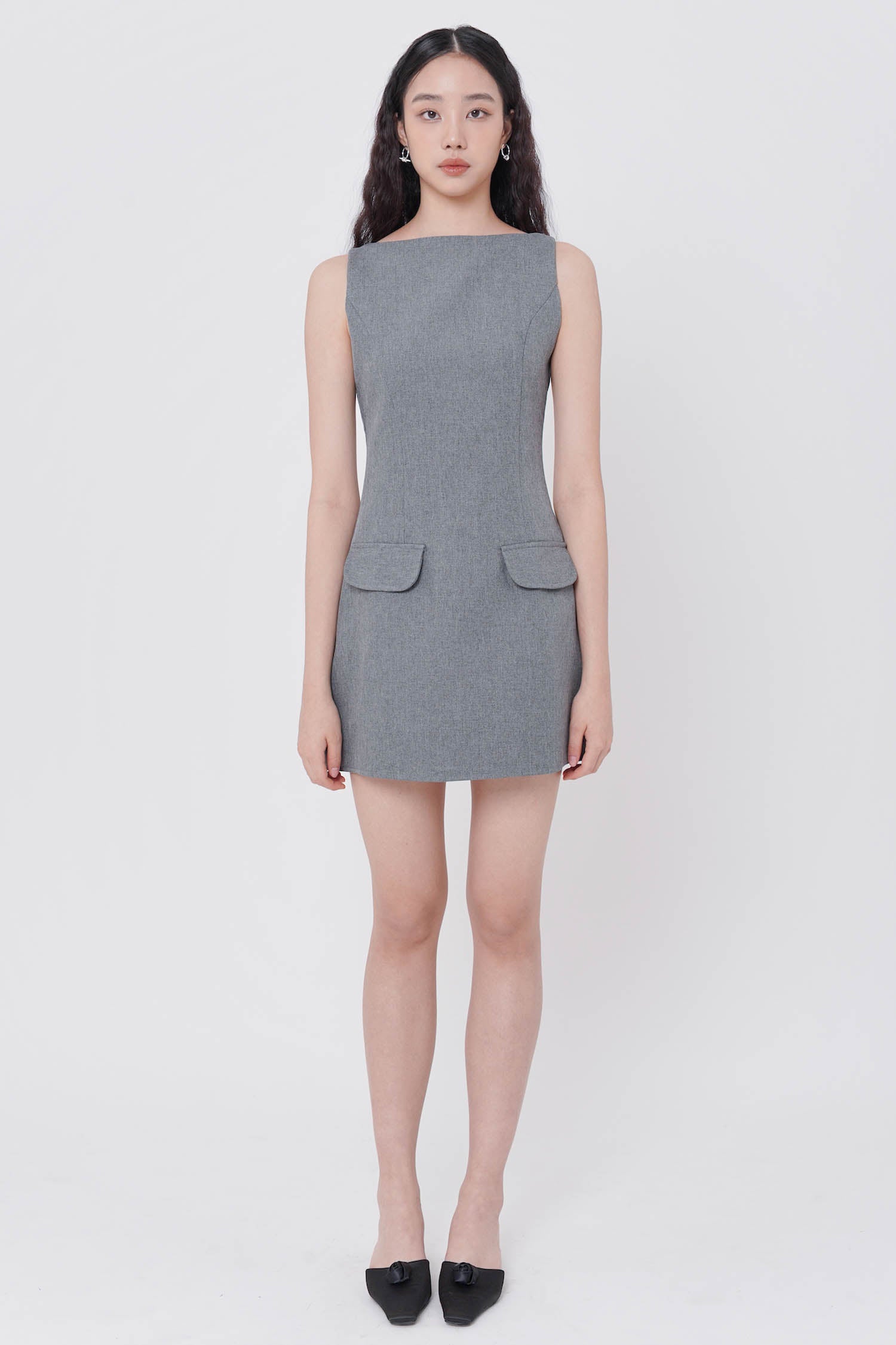 Fenix Mini Dress In Grey (1 LEFT)