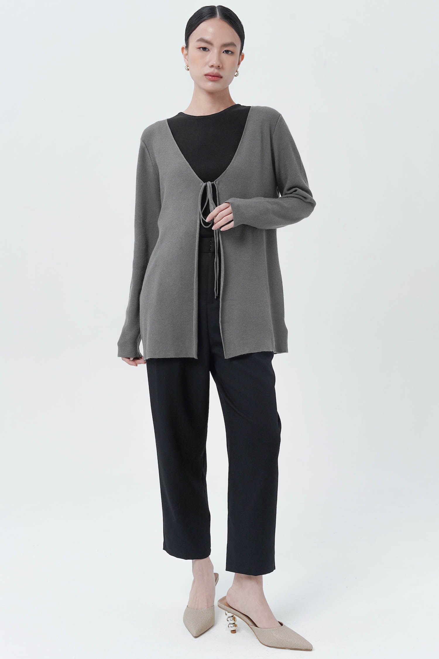 Pyper Cardigan In Grey