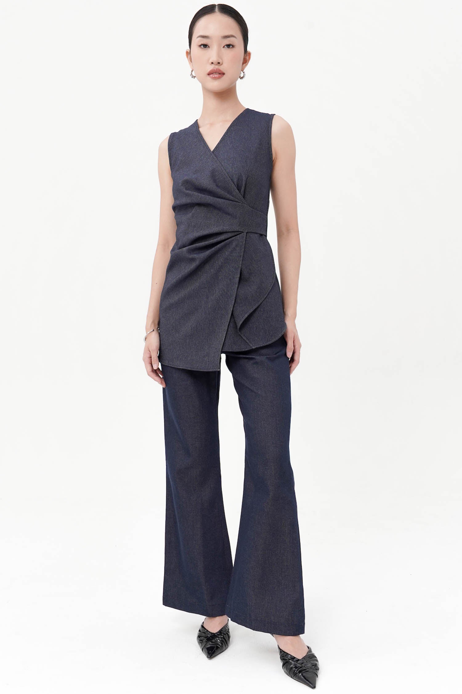 Mercer Tailored Trousers In Denim