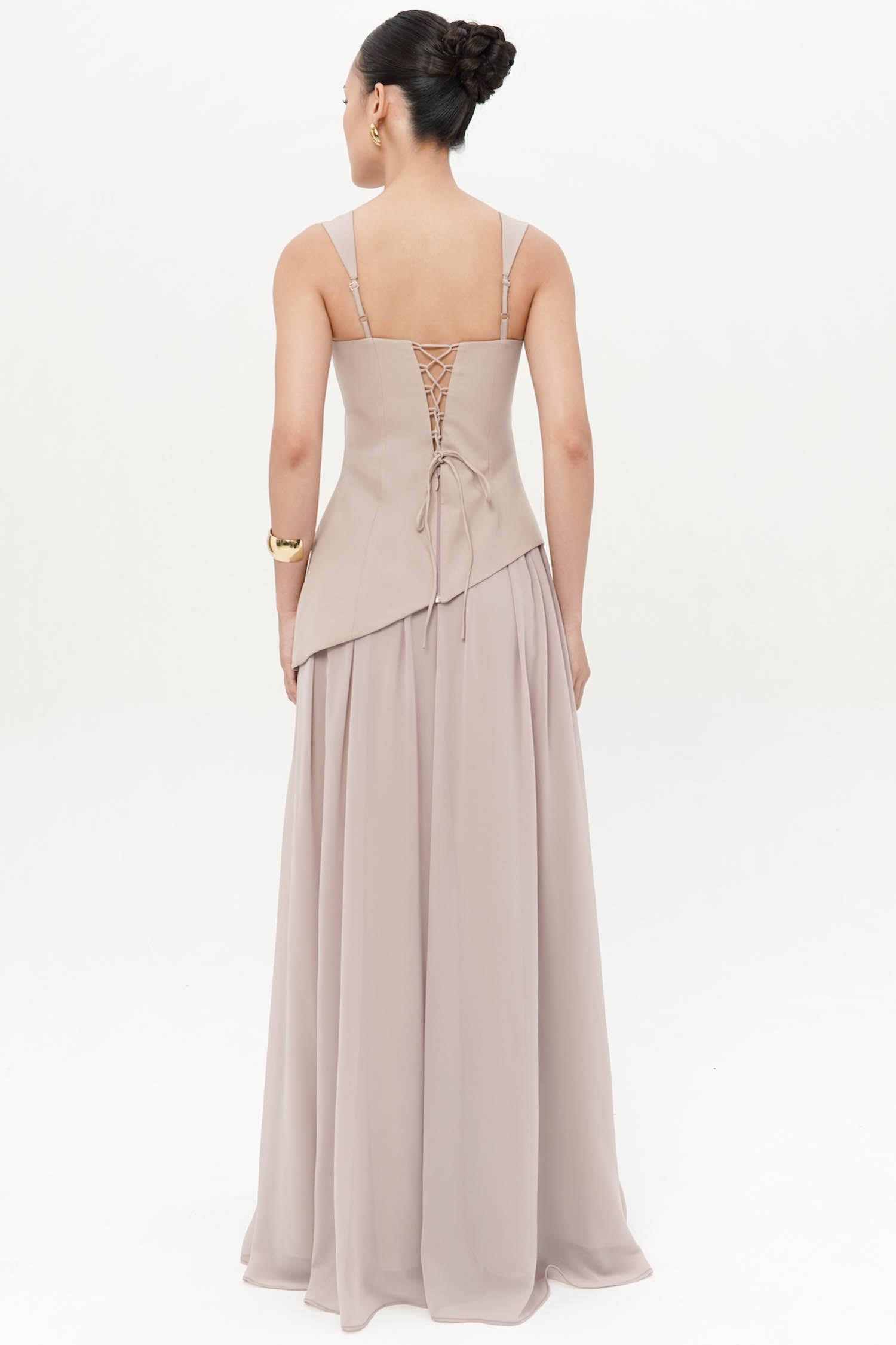 Arivana Two-Piece Dress In Nude