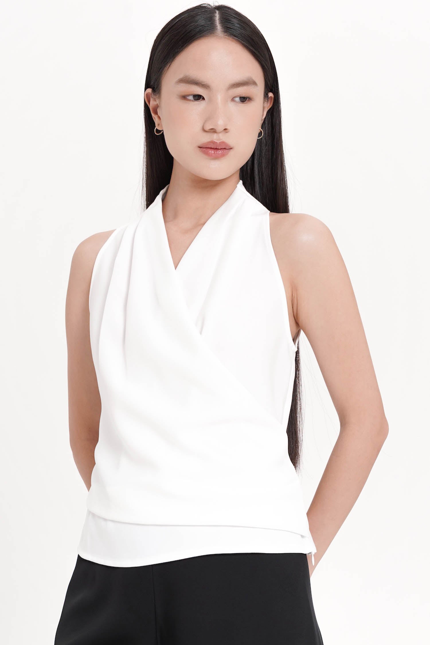 Pine Wrap Top In Broken White