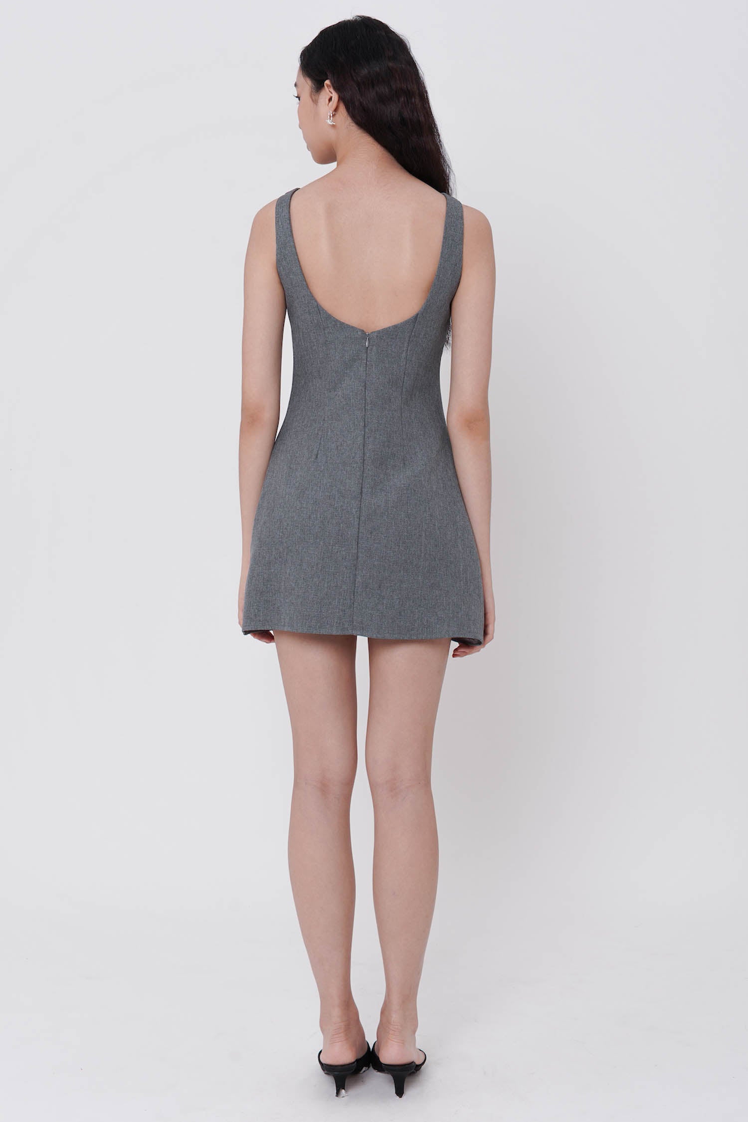 Fenix Mini Dress In Grey (1 LEFT)