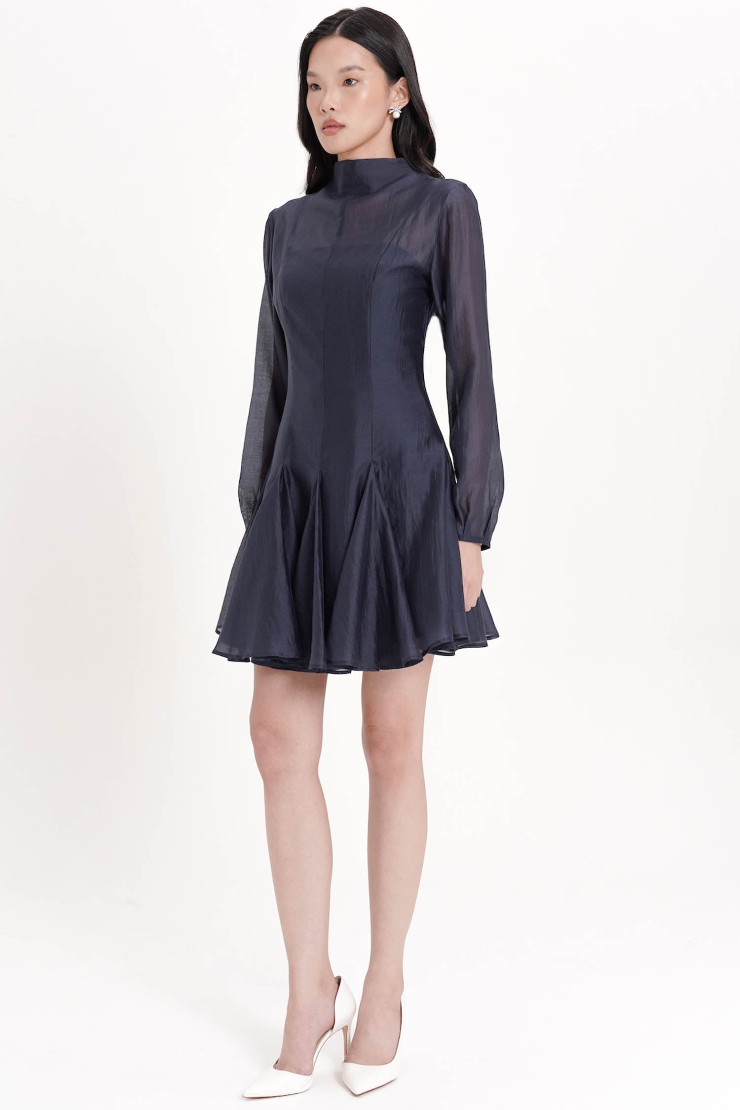 Truette Two-piece Mini Dress In Navy