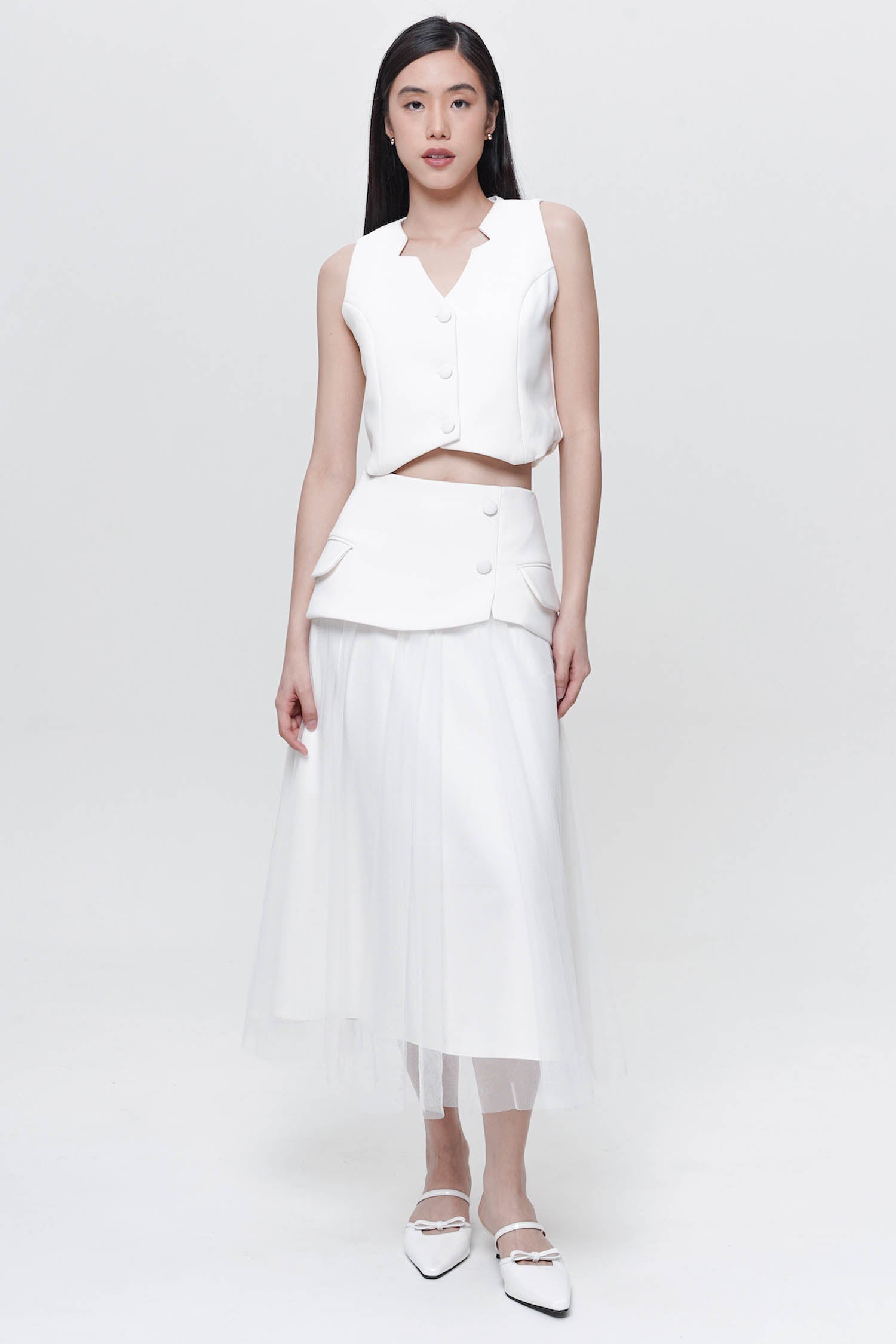 Jiva Skirt in Broken White