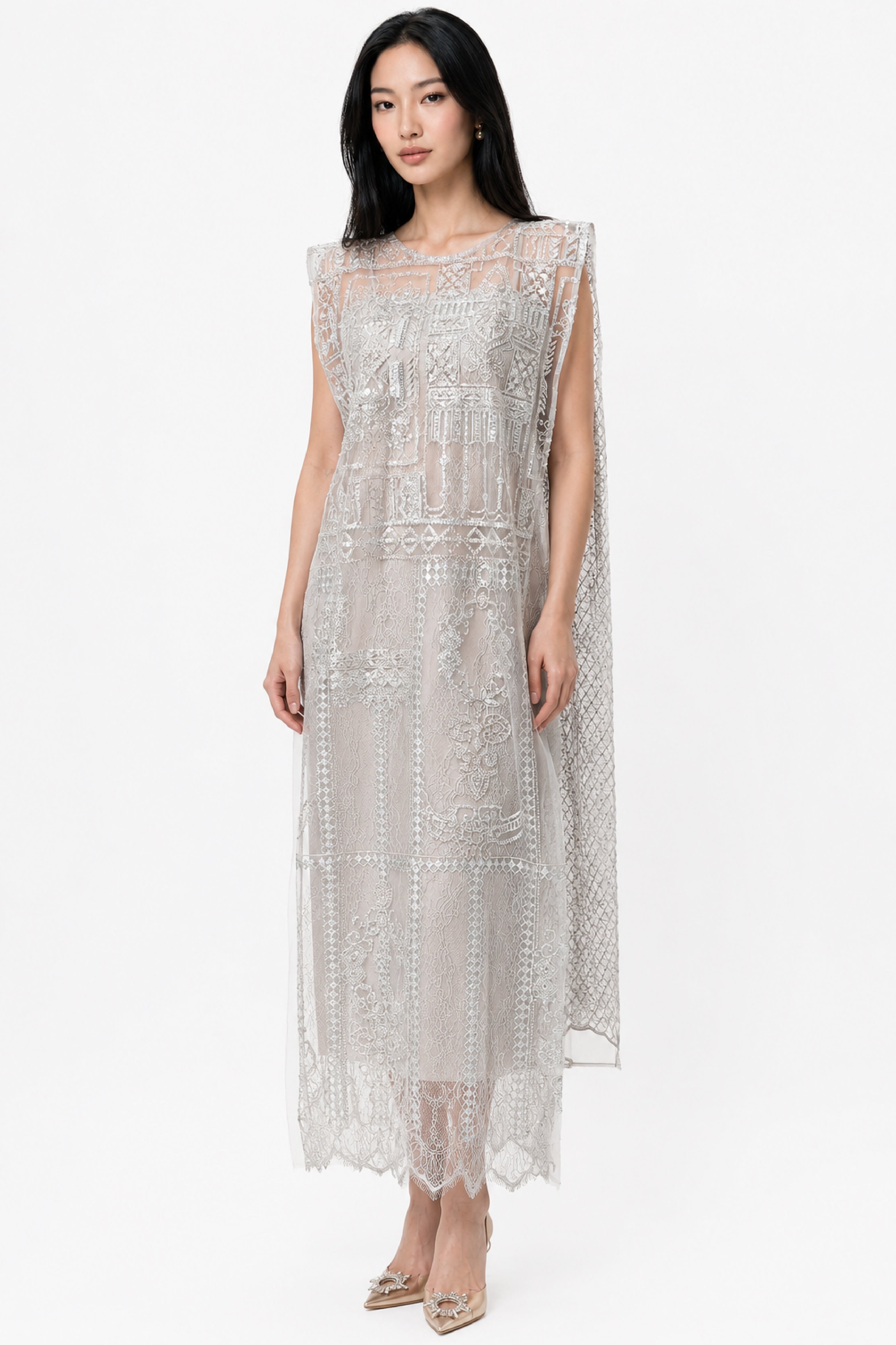 Farah Dress In Silver