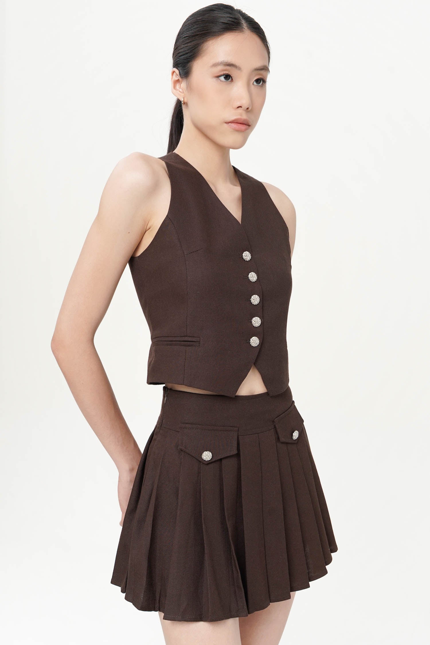 Kaelan Vest In Espresso