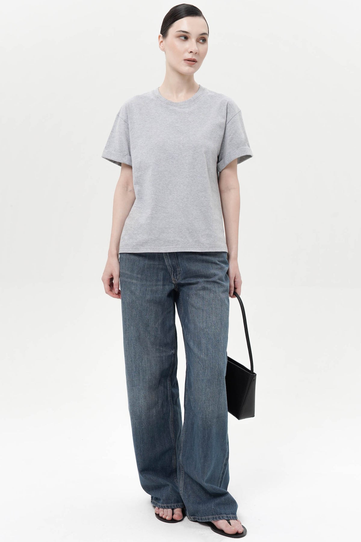 Keegan Boxy T-Shirt In Grey