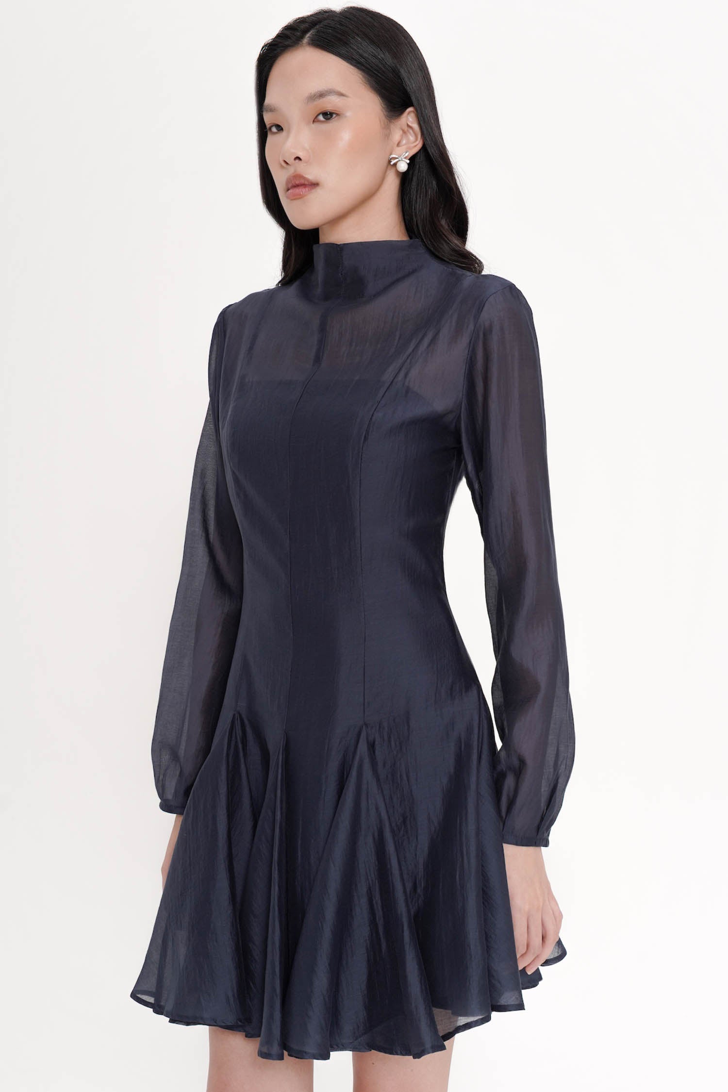 Truette Two-piece Mini Dress In Navy