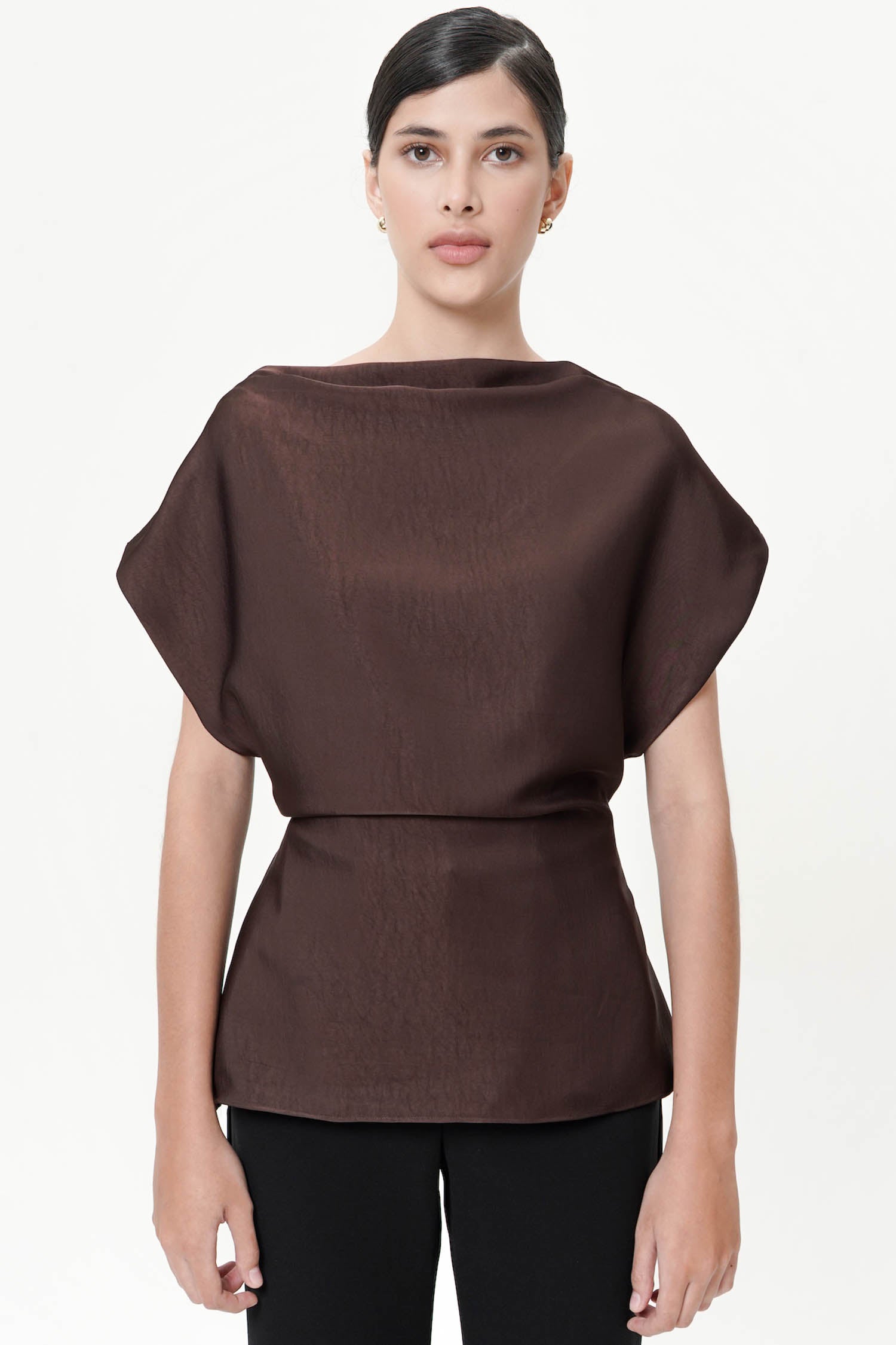 Thalina Blouse In Espresso