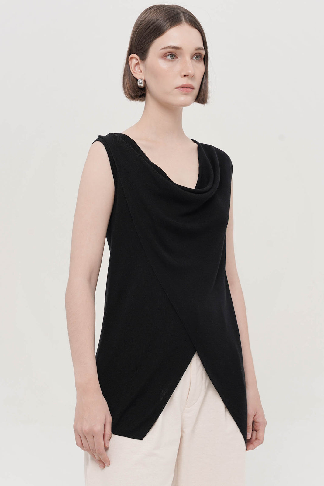 Haute L'Amitié - Frida Frill Top HL10604 - Black main image 0