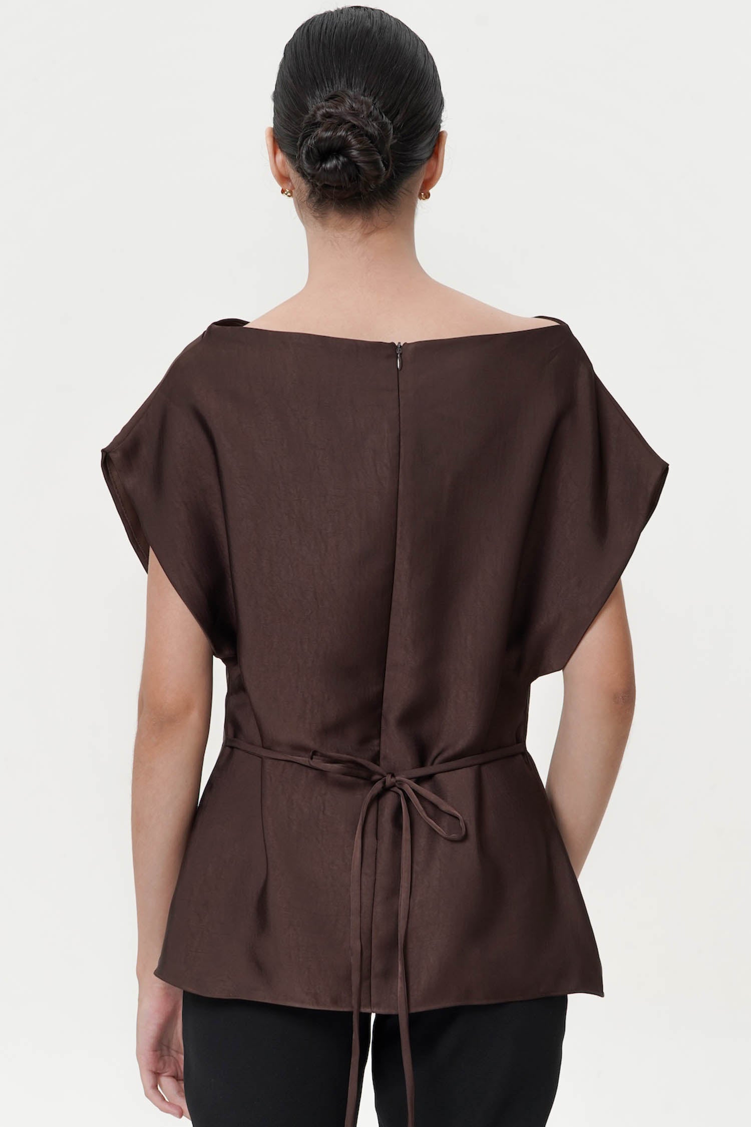 Thalina Blouse In Espresso