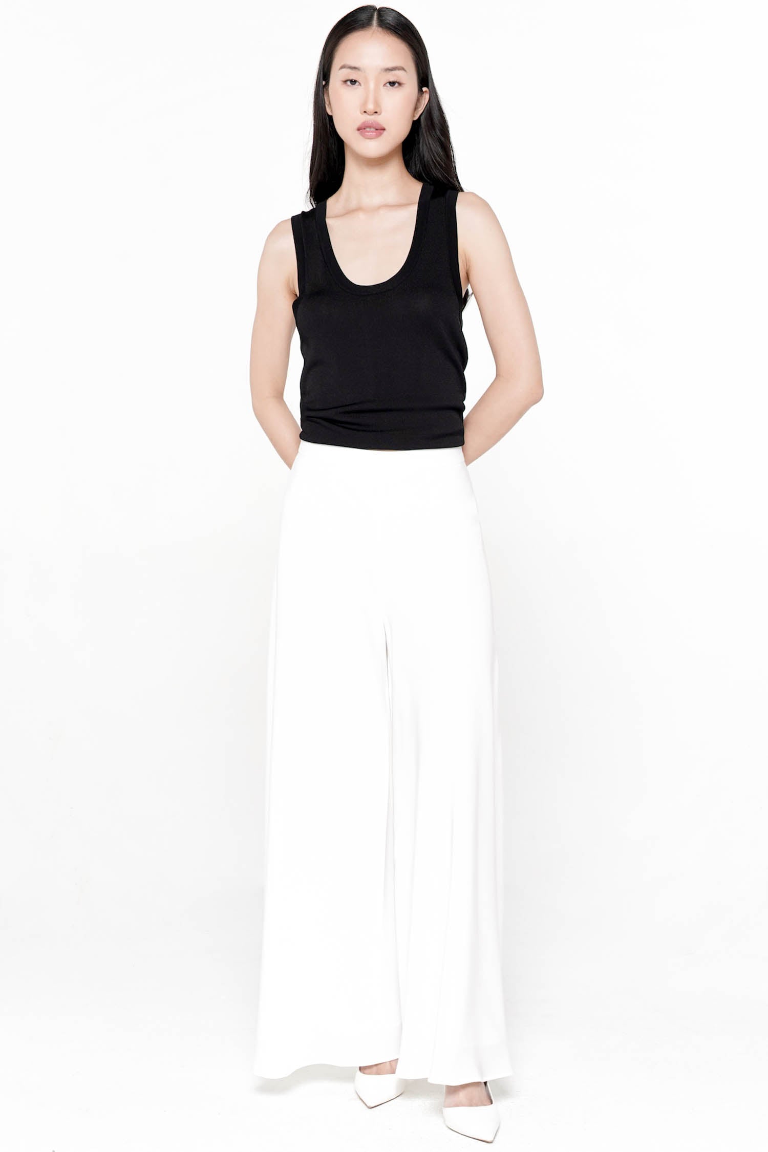 Ophira Flare Pants In White