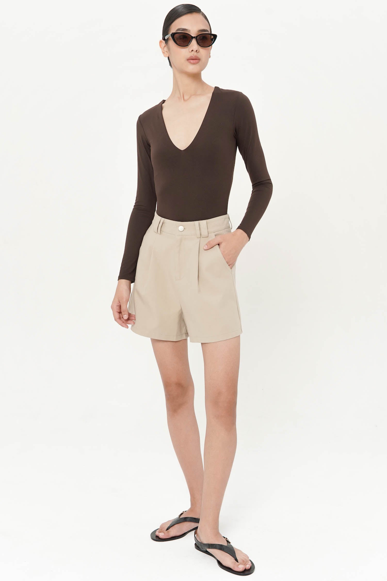 Crocetta Shorts In Khaki