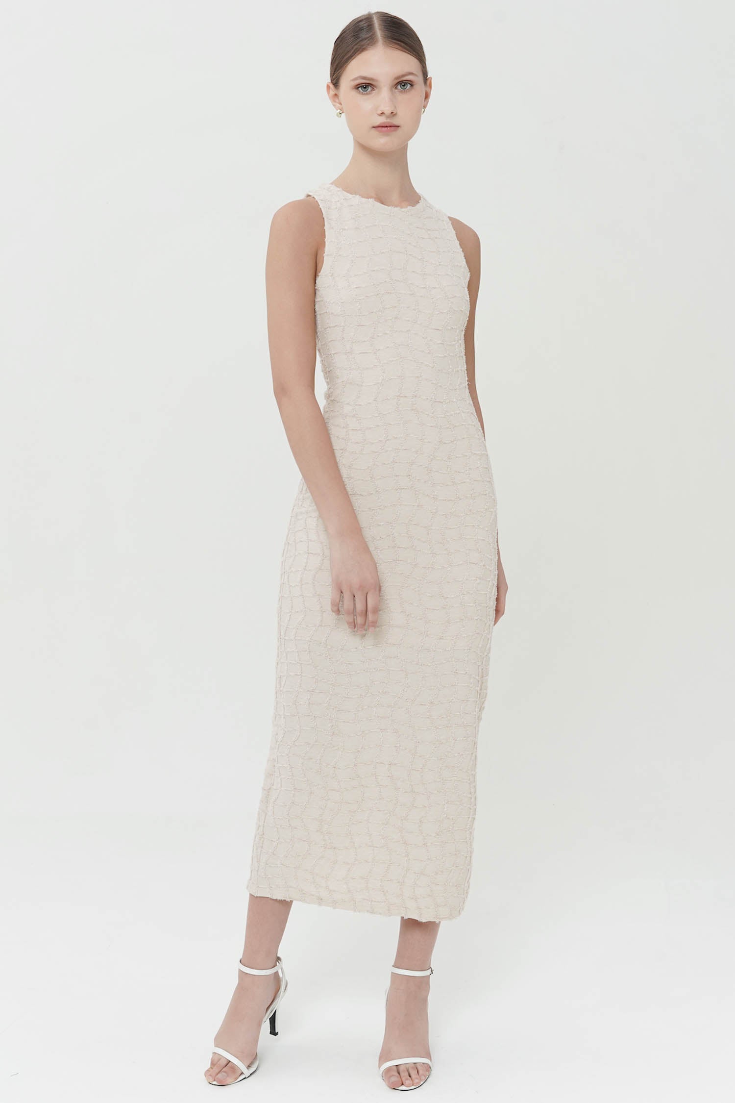 Auberi Dress In Creme