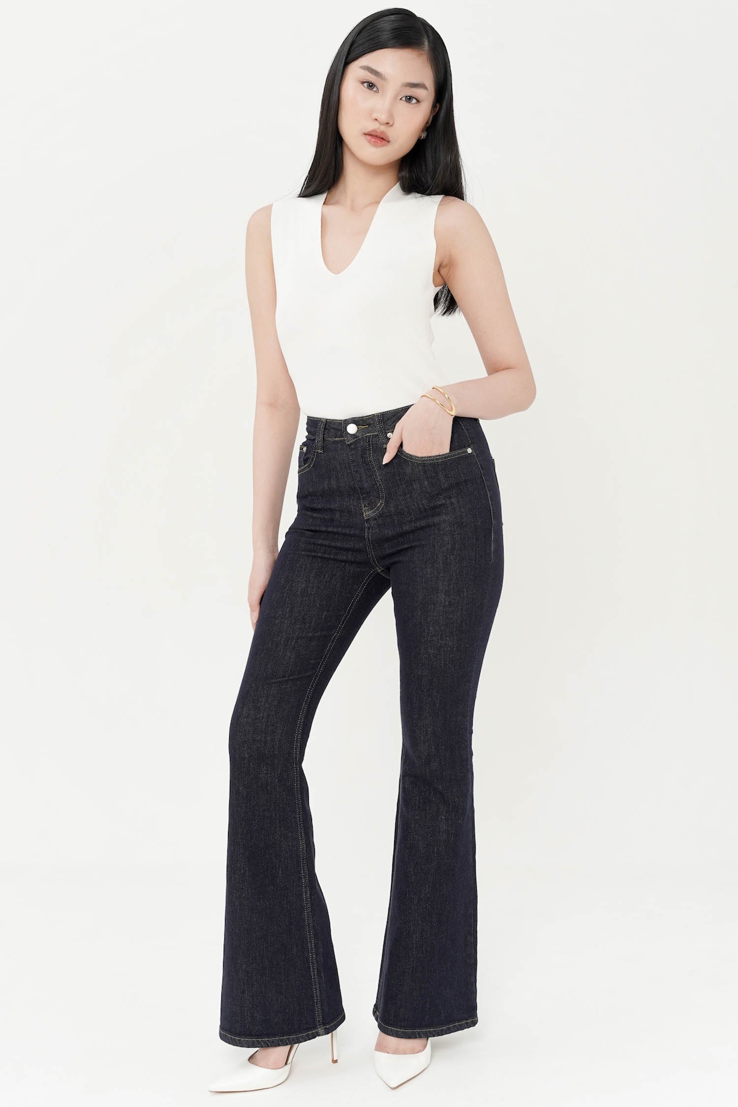 Jordyn Flare Jeans In Denim