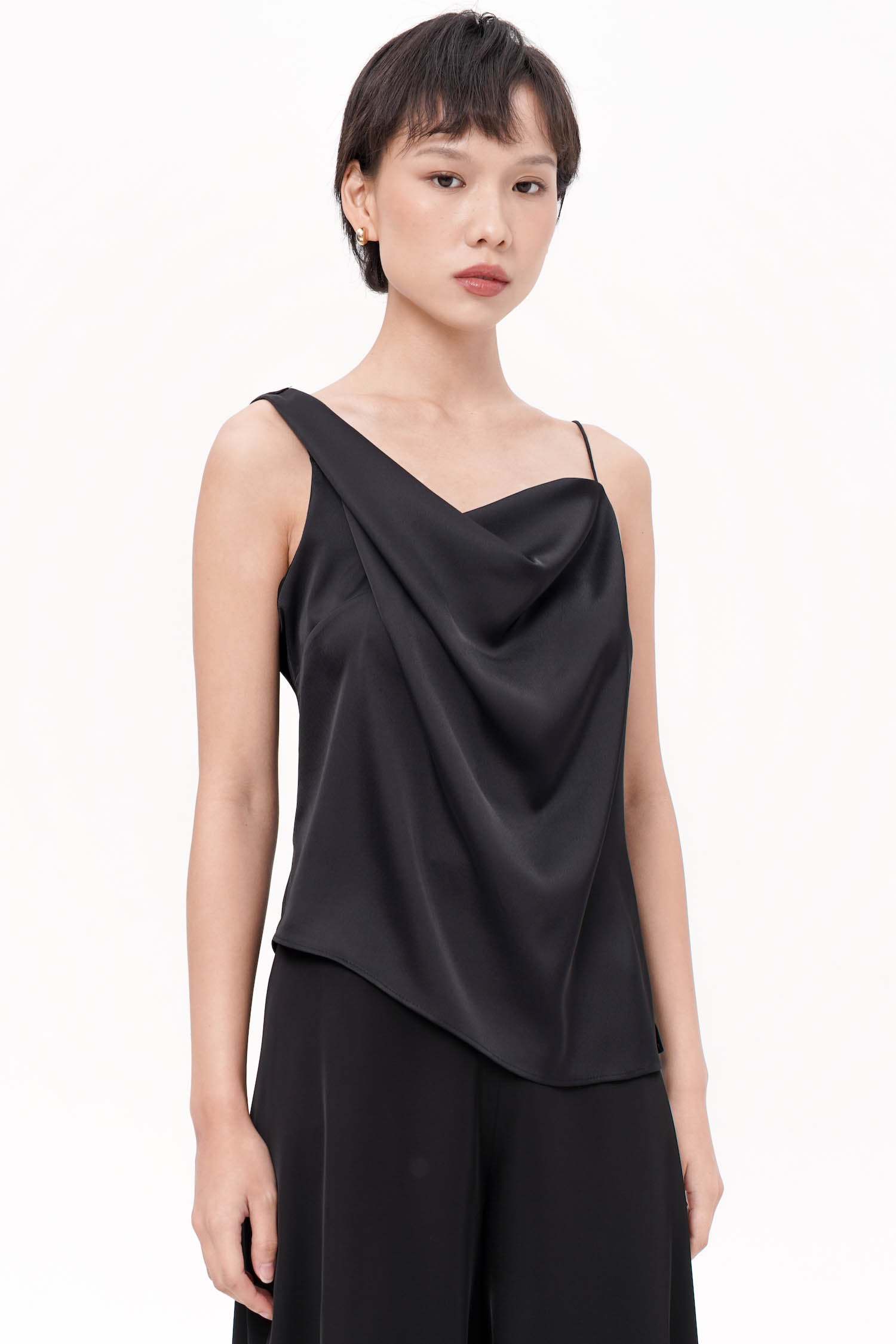 Mykonos Asymmetrical Top In Black