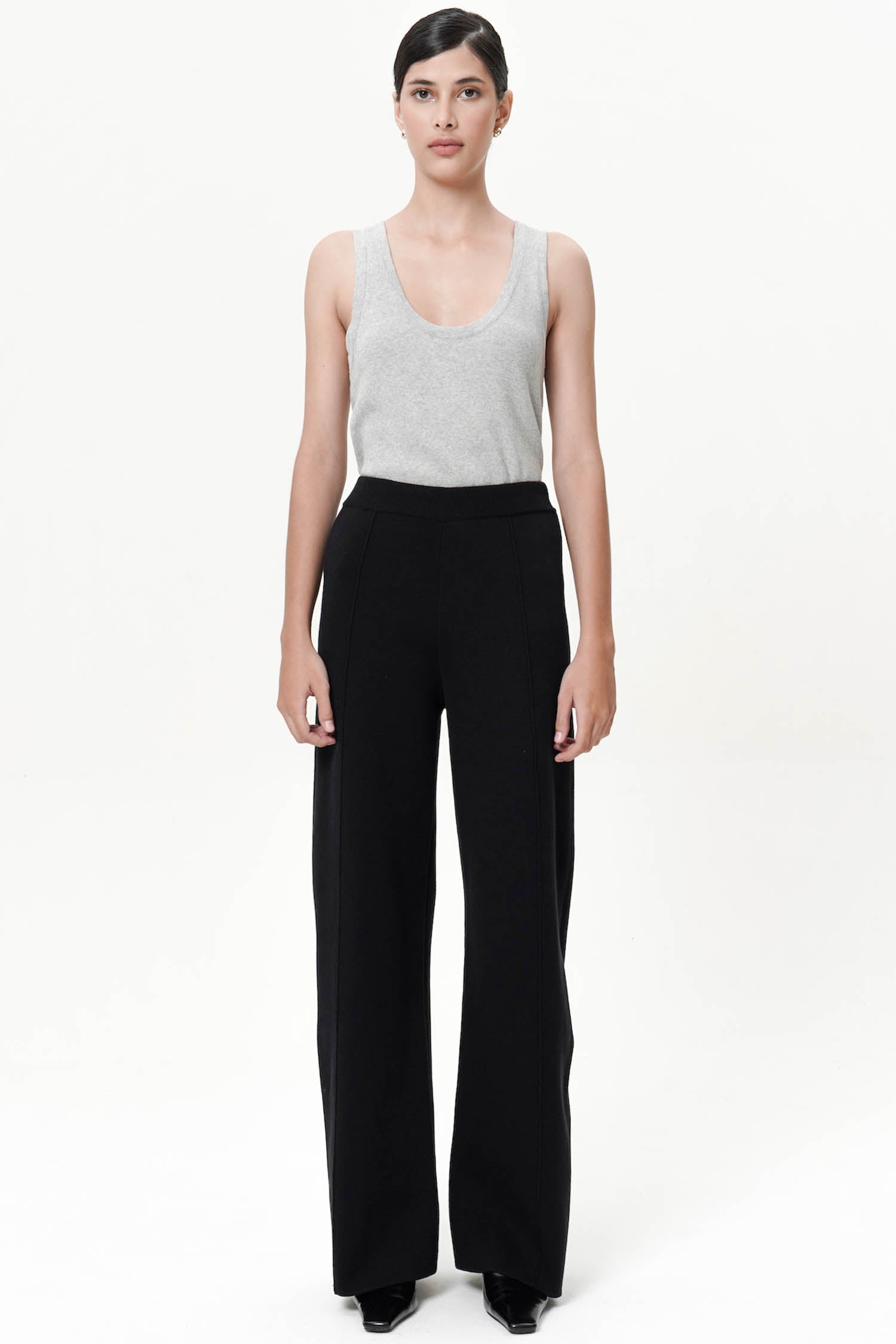 Bryn Knit Trousers In Black