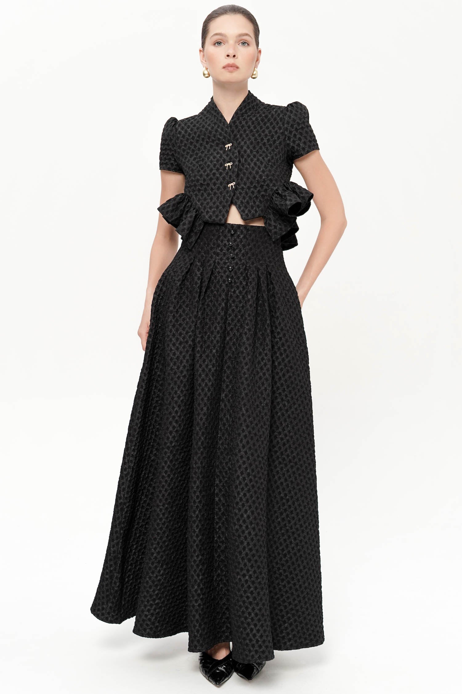 Yasmine Maxi Skirt In Black