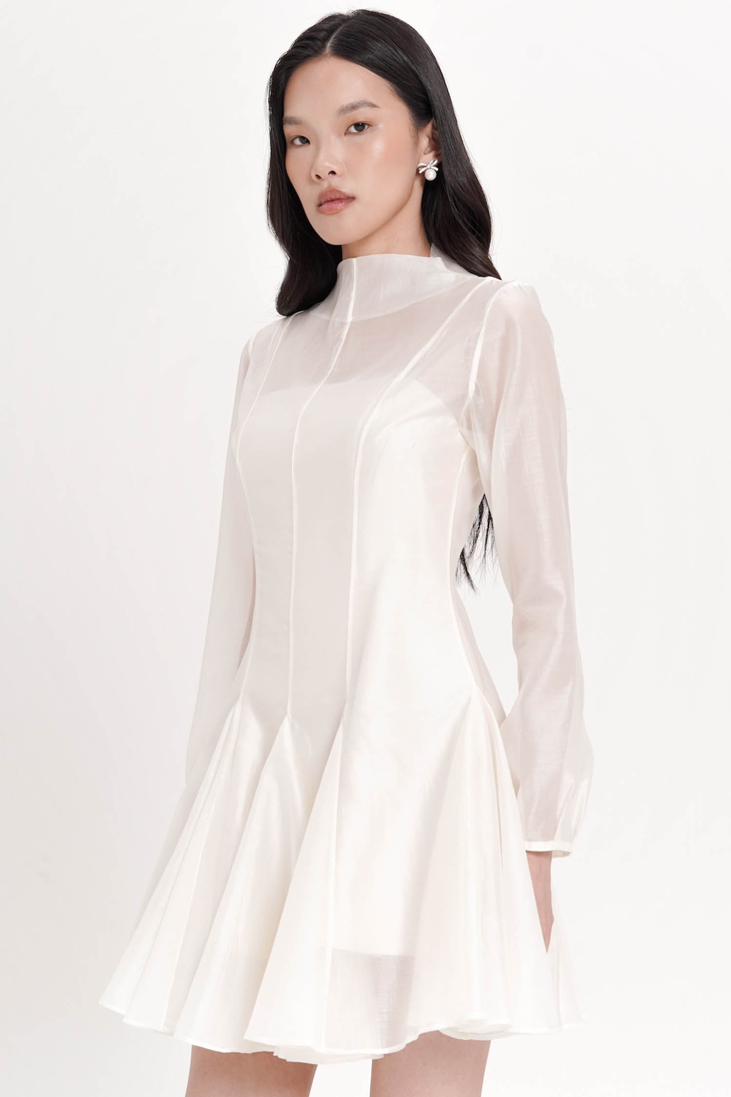 Truette Two-piece Mini Dress In porcelain