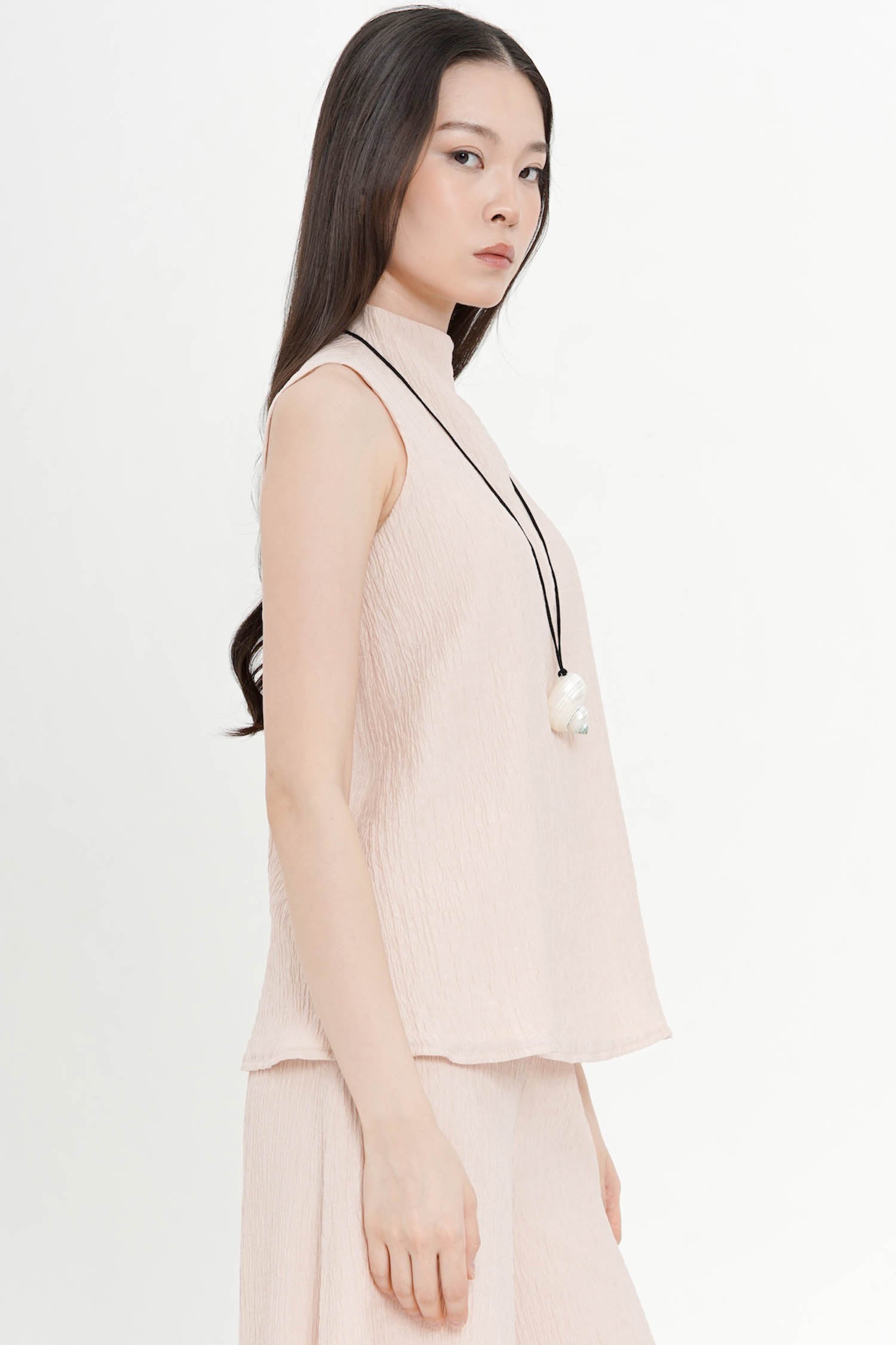 Santina Blouse In Nude