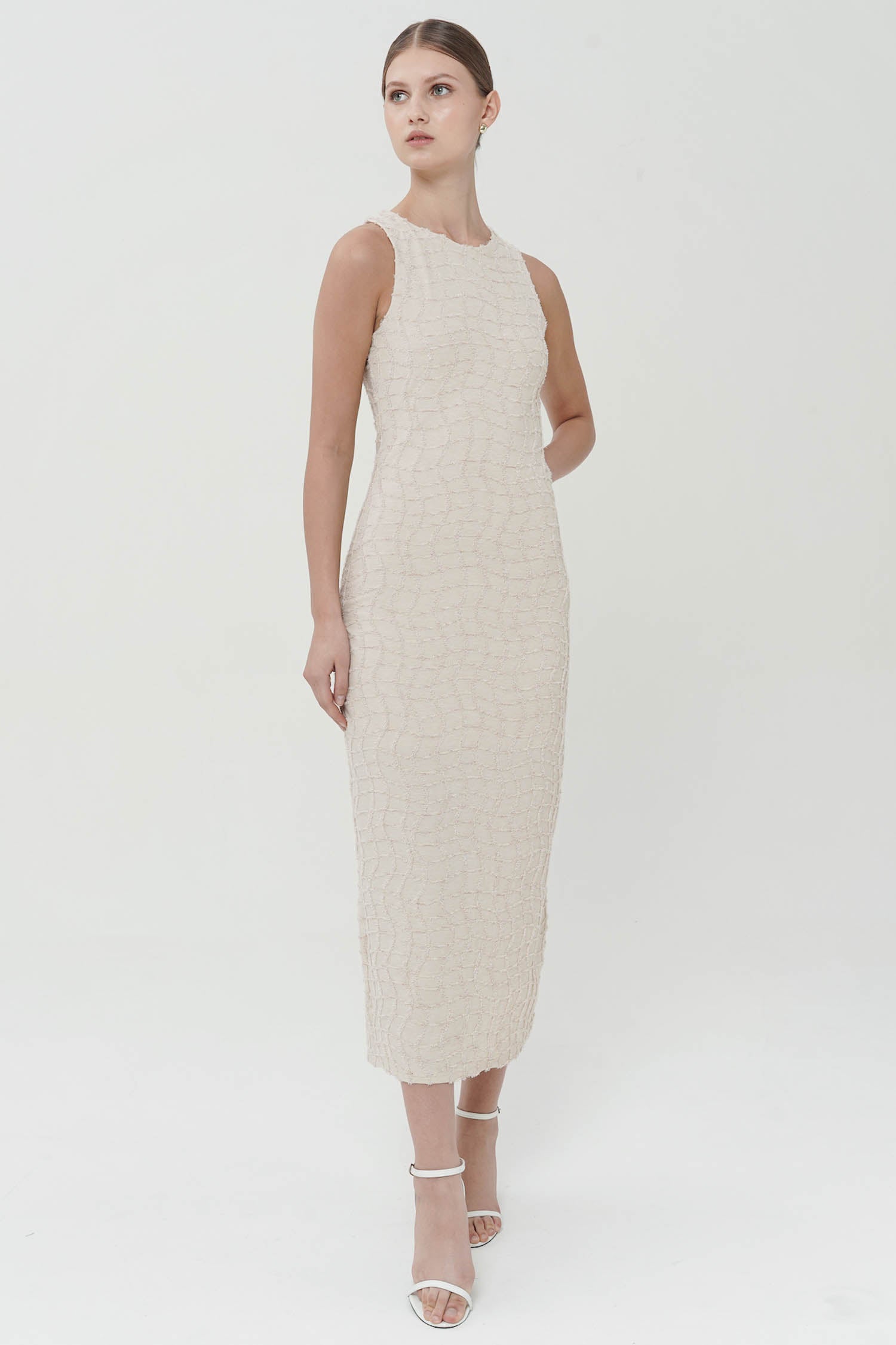 Auberi Dress In Creme (4 LEFT)