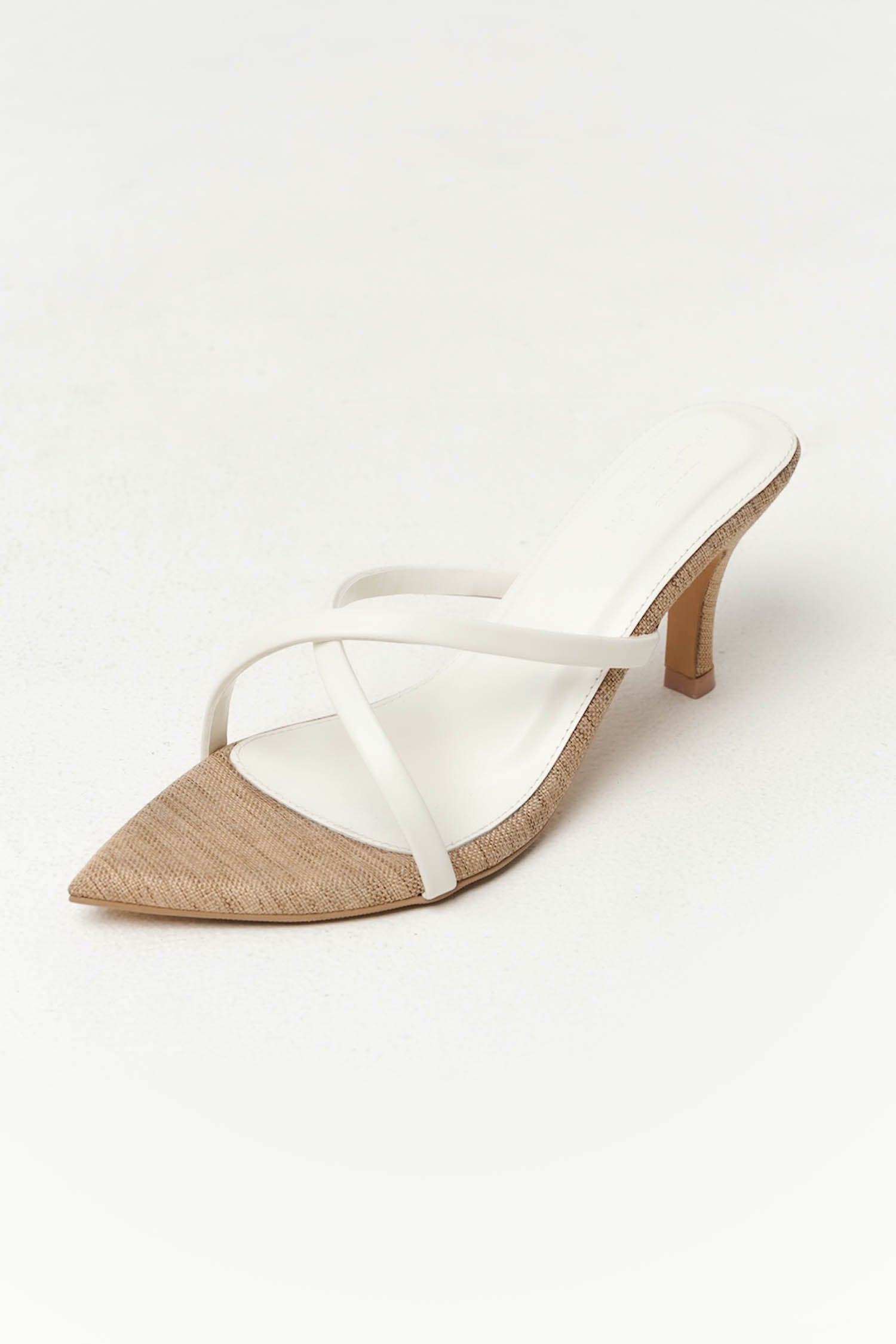 Alani Rattan Heels In White