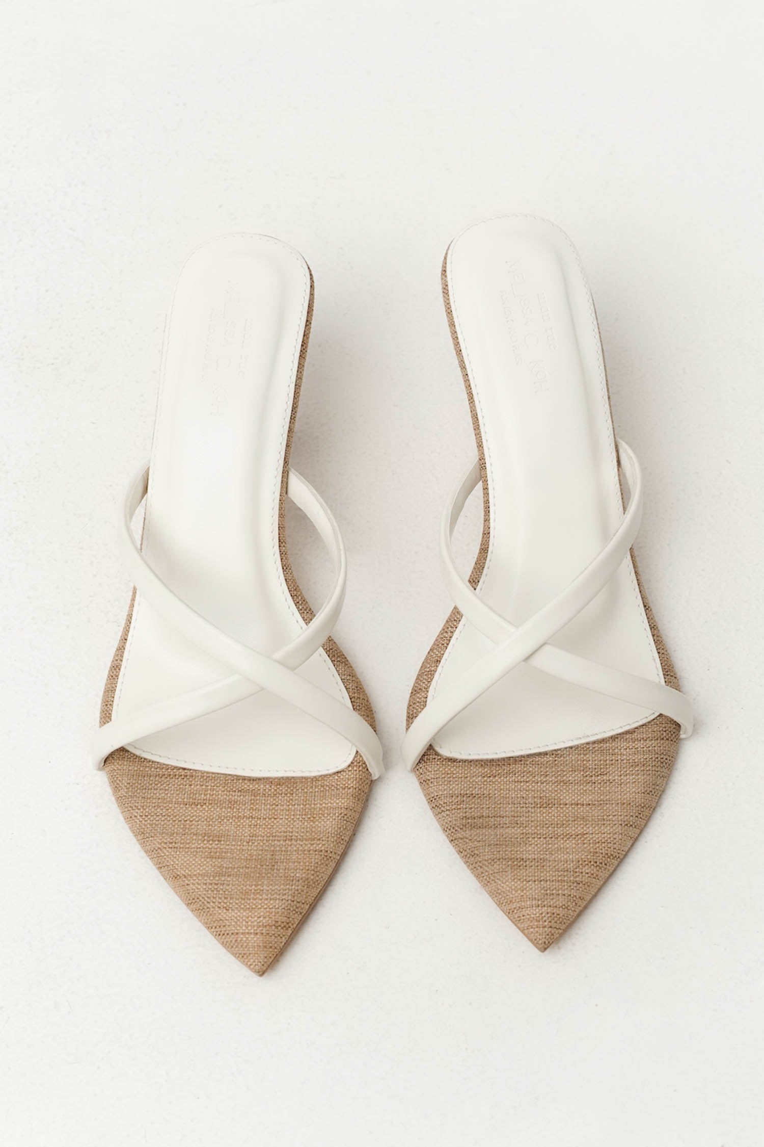 Alani Rattan Heels In White
