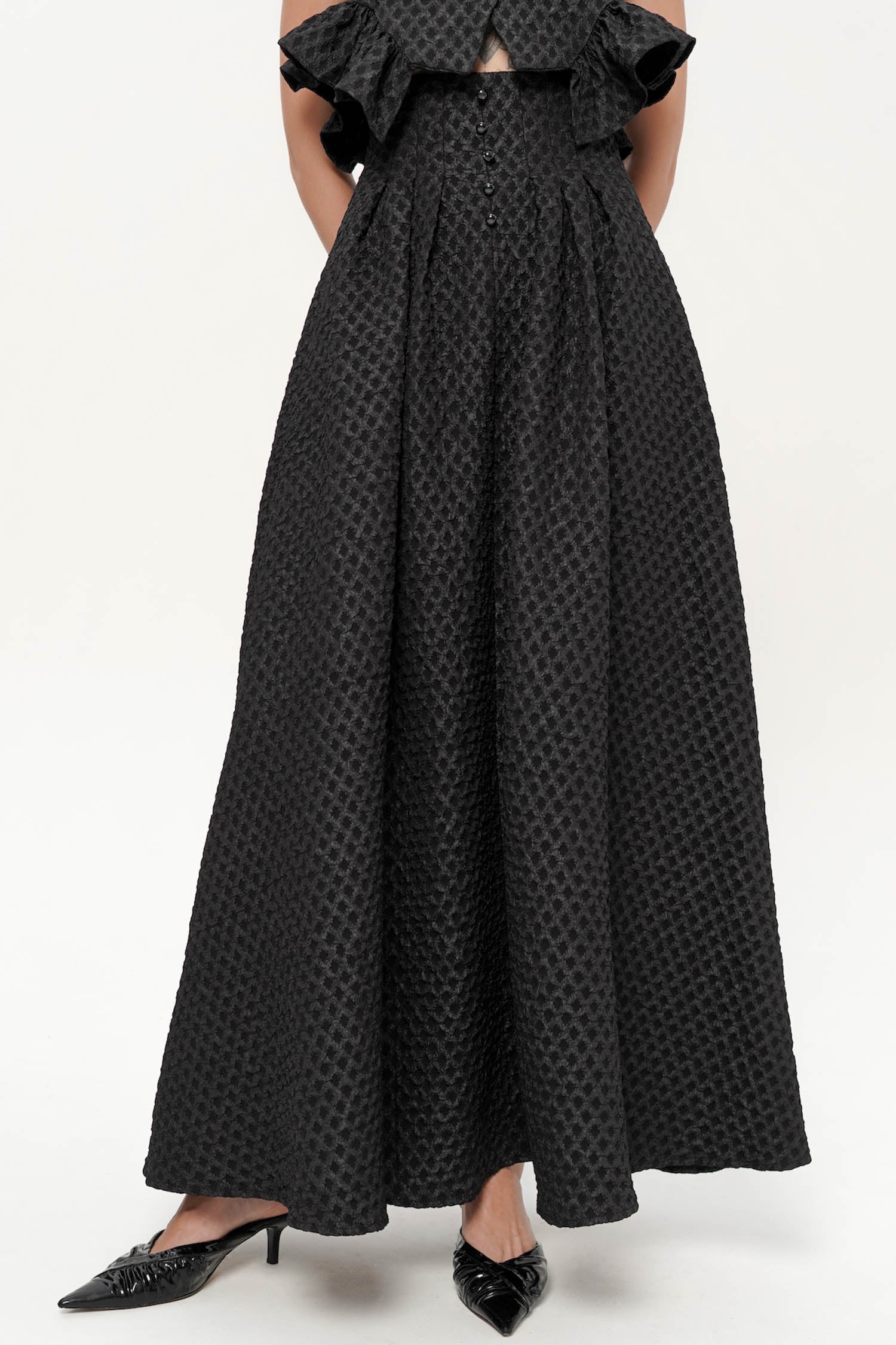 Yasmine Maxi Skirt In Black